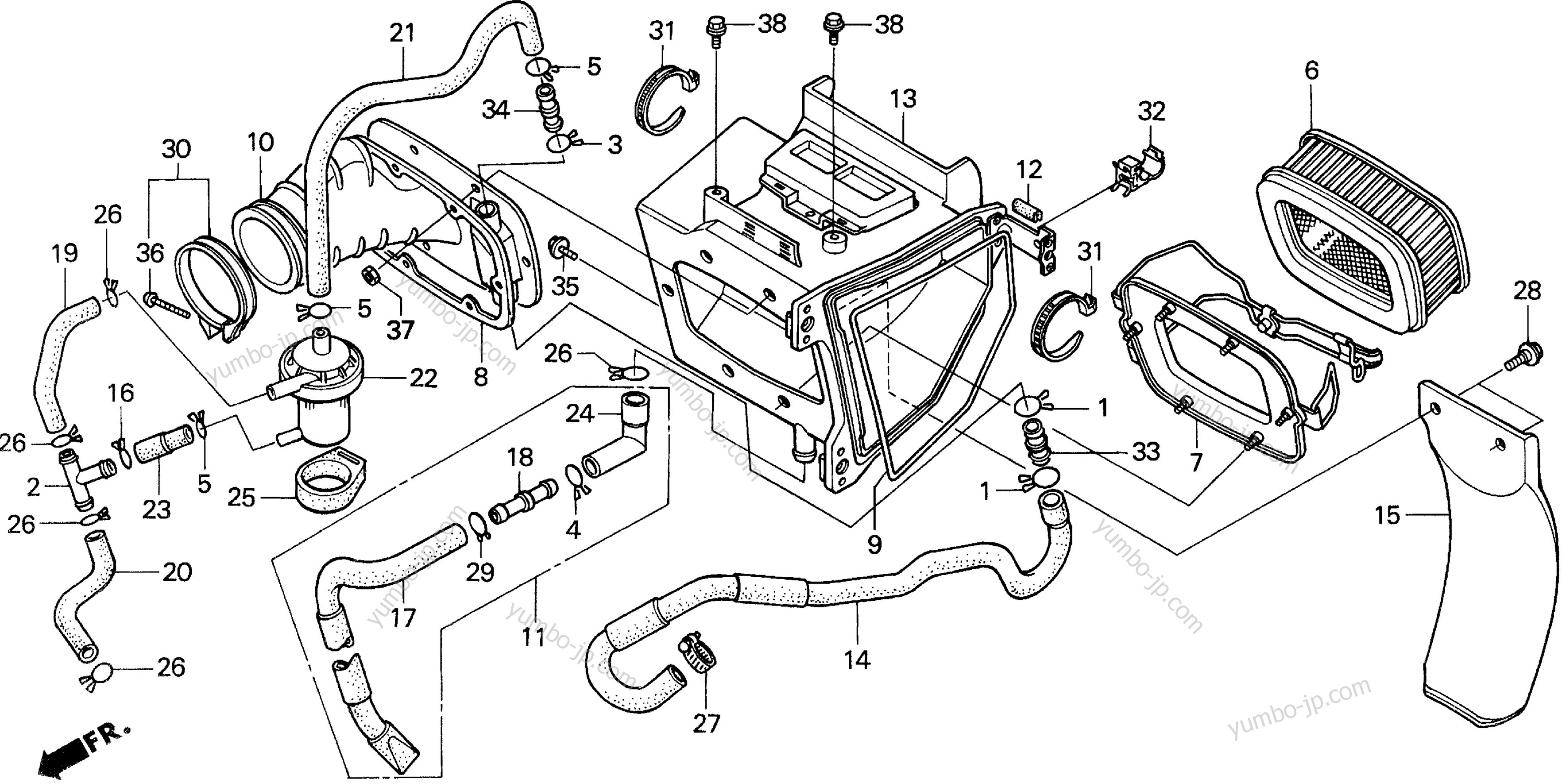 AIR CLEANER для мотоциклов HONDA XR650L AC 1996 г.