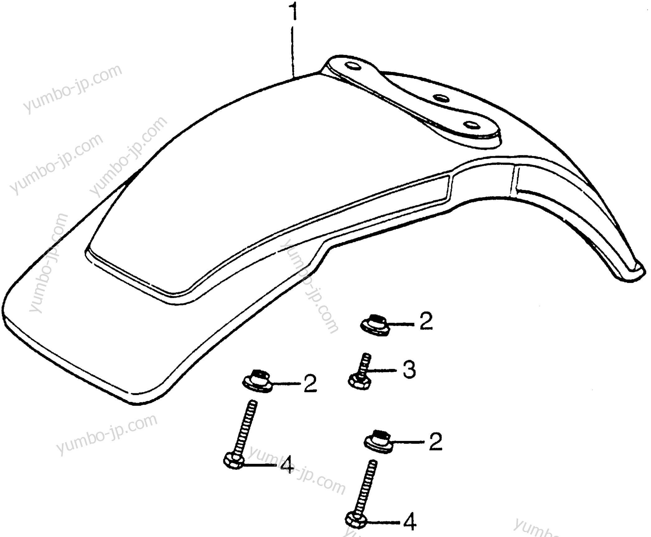 FRONT FENDER для мотоциклов HONDA CT70 A 1981 г.