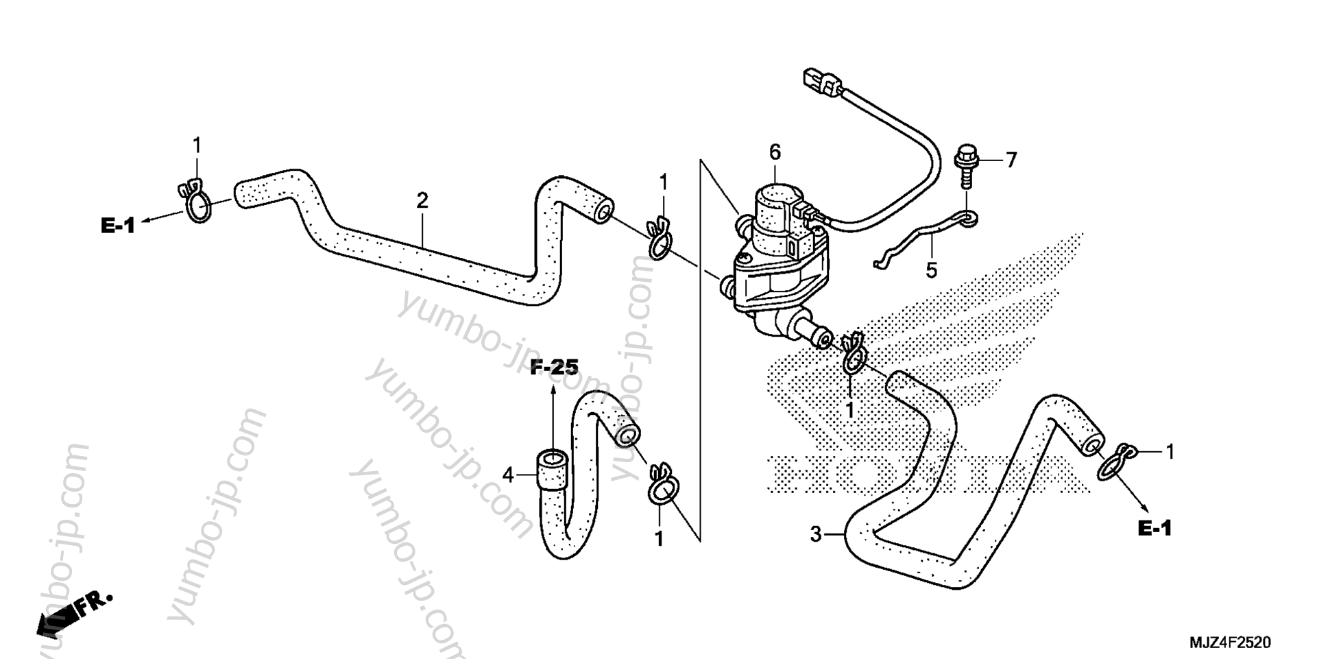 AIR INJECTION CONTROL VALVE for motorcycles HONDA ST1300PA AC 2016 year