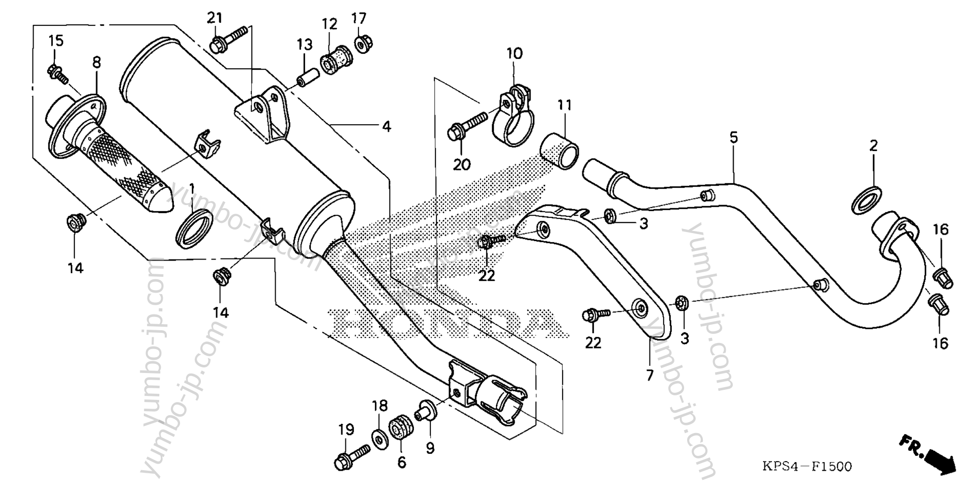 MUFFLER for motorcycles HONDA CRF230F A 2006 year