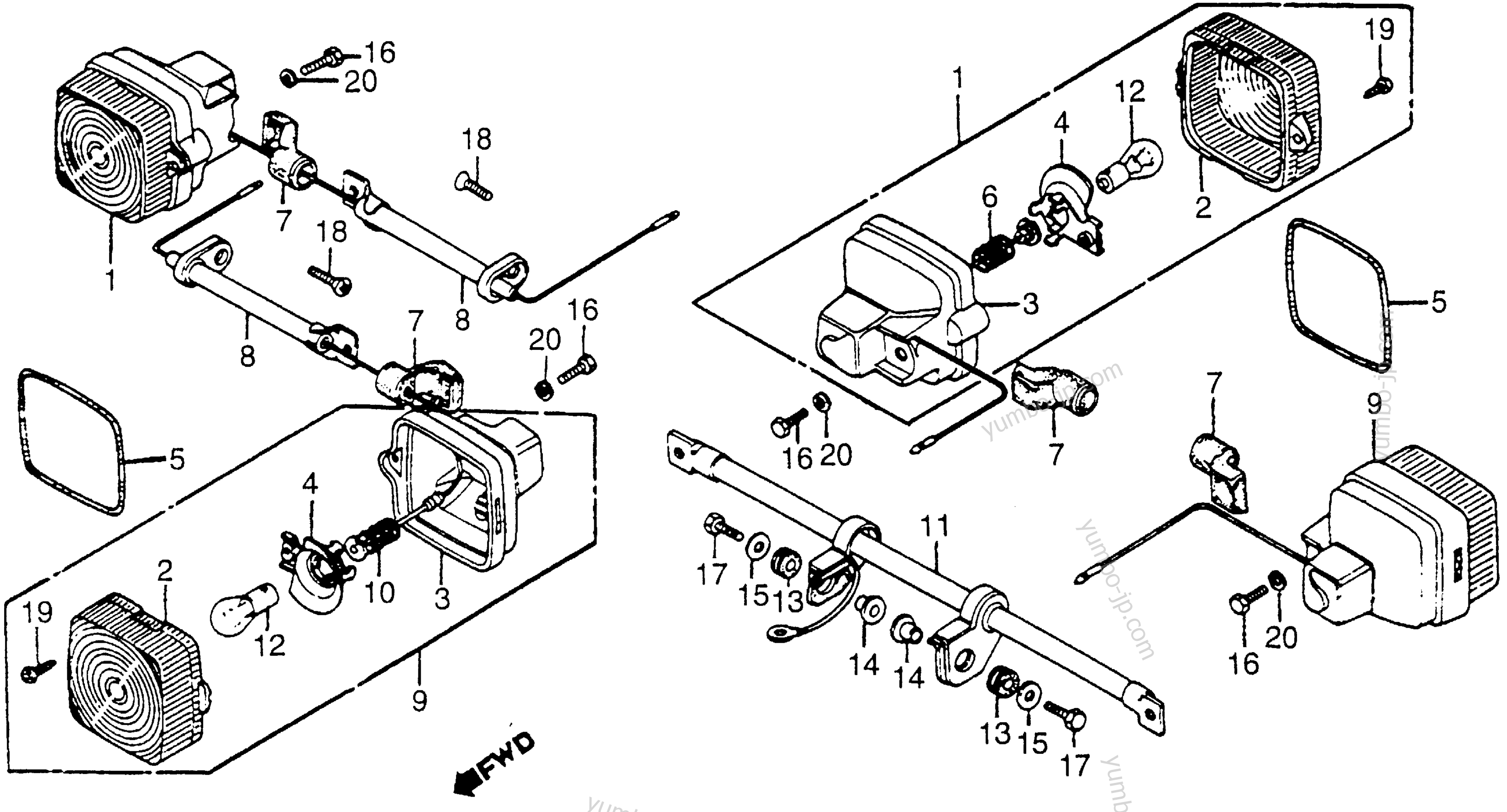 TURN SIGNAL for motorcycles HONDA CT70 A 1982 year