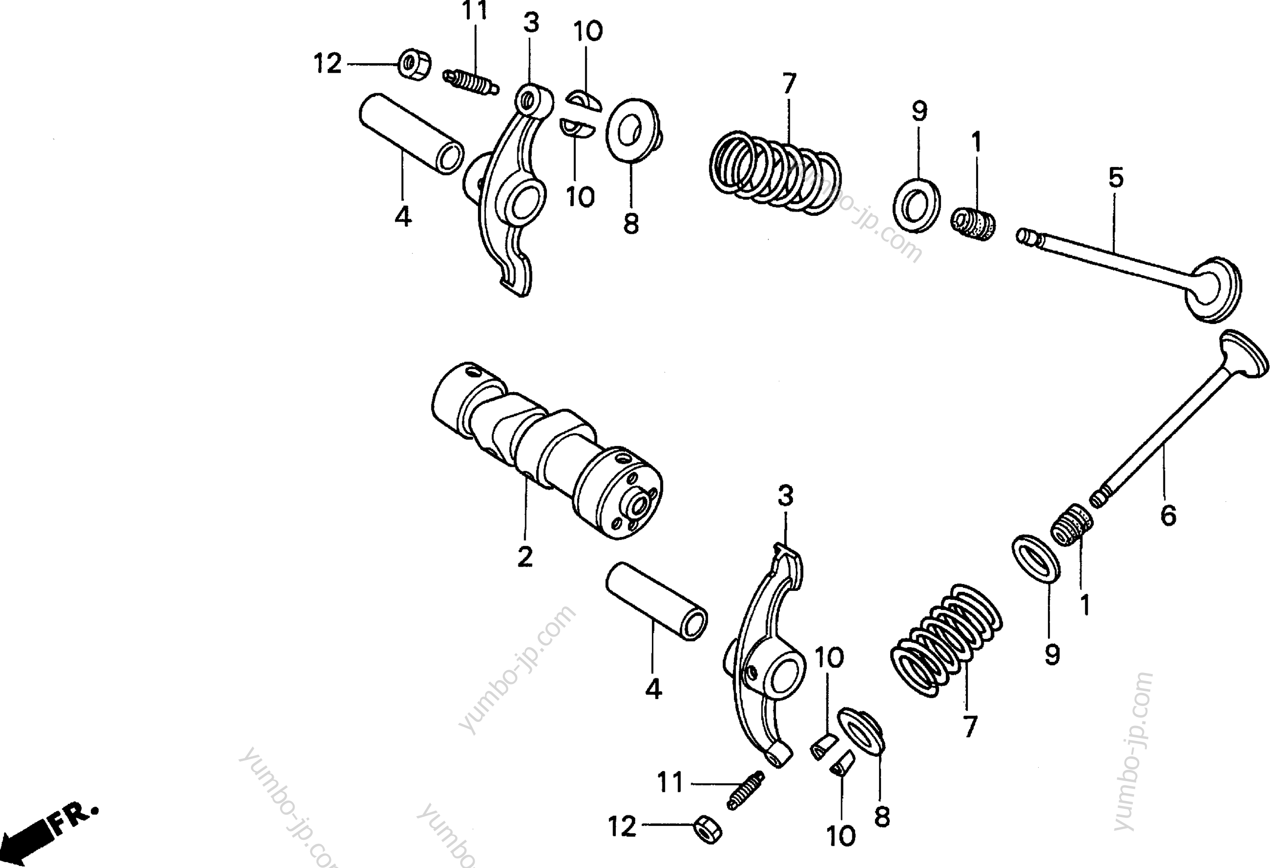 CAMSHAFT for motorcycles HONDA Z50R A 1996 year