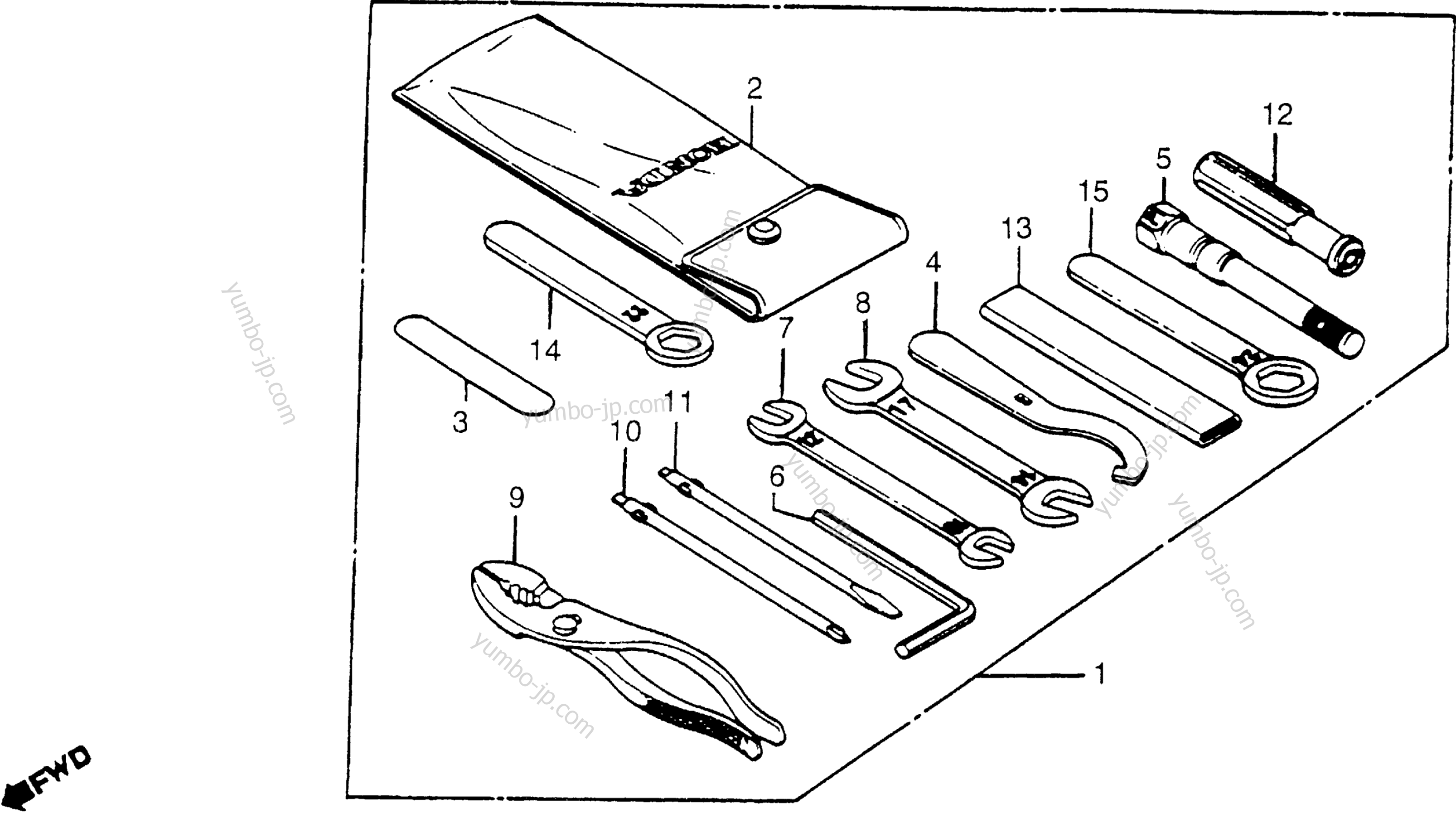 TOOLS for motorcycles HONDA CB650 A 1979 year