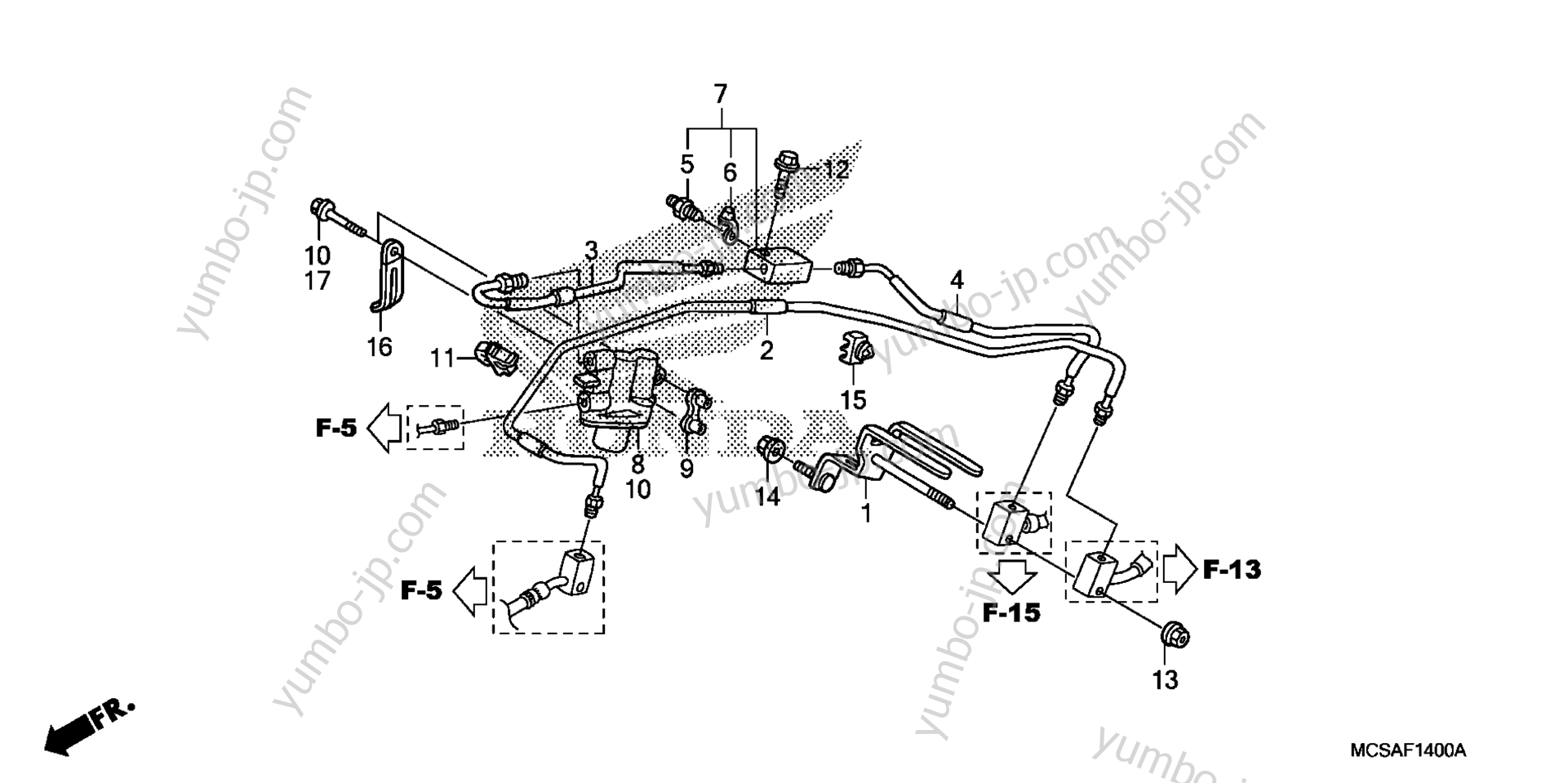 PROPORTIONING CONTROL VALVE (ST1300) для мотоциклов HONDA ST1300 A 2010 г.