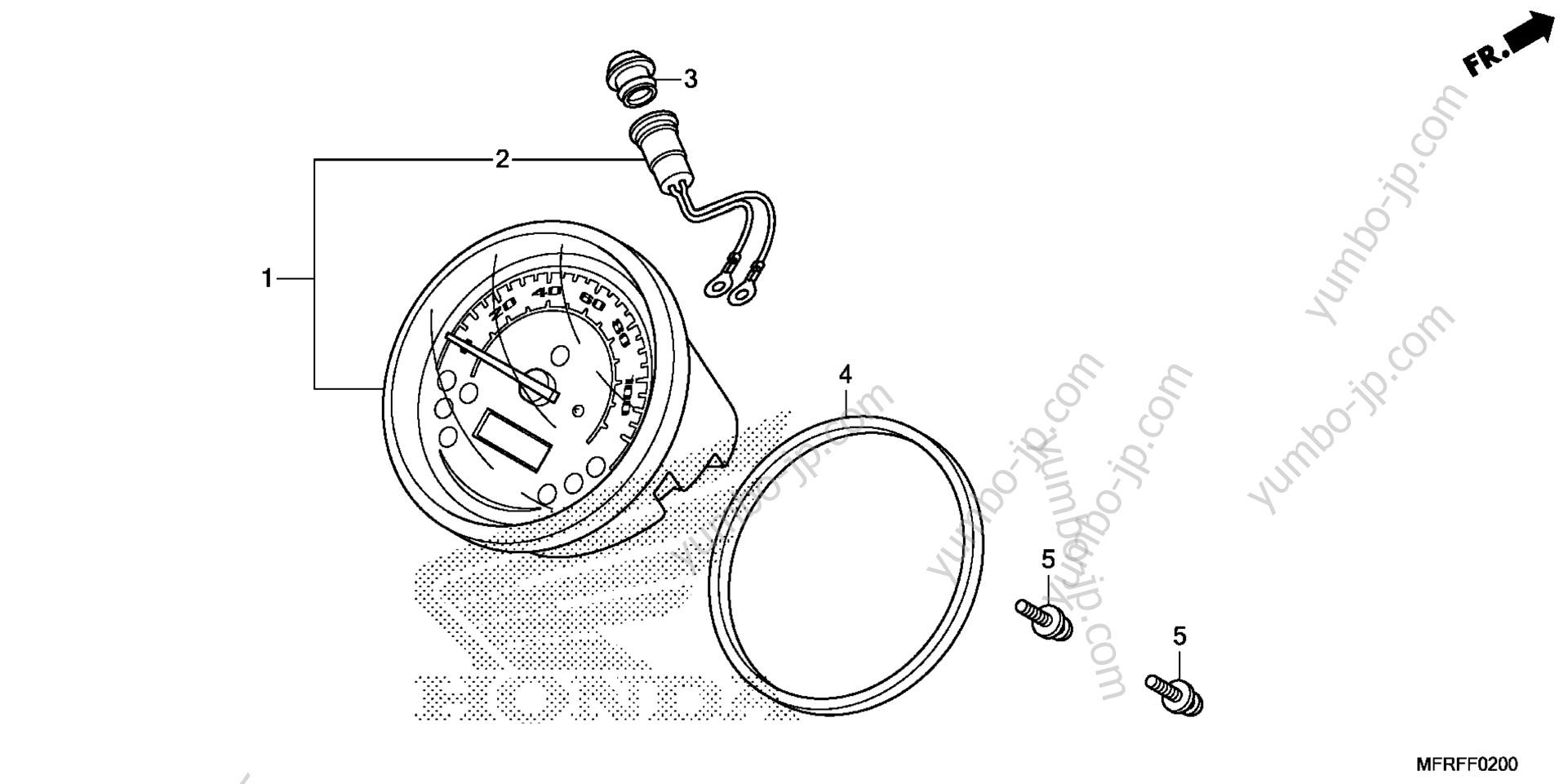 METER (1) for motorcycles HONDA VT1300CR AC 2015 year