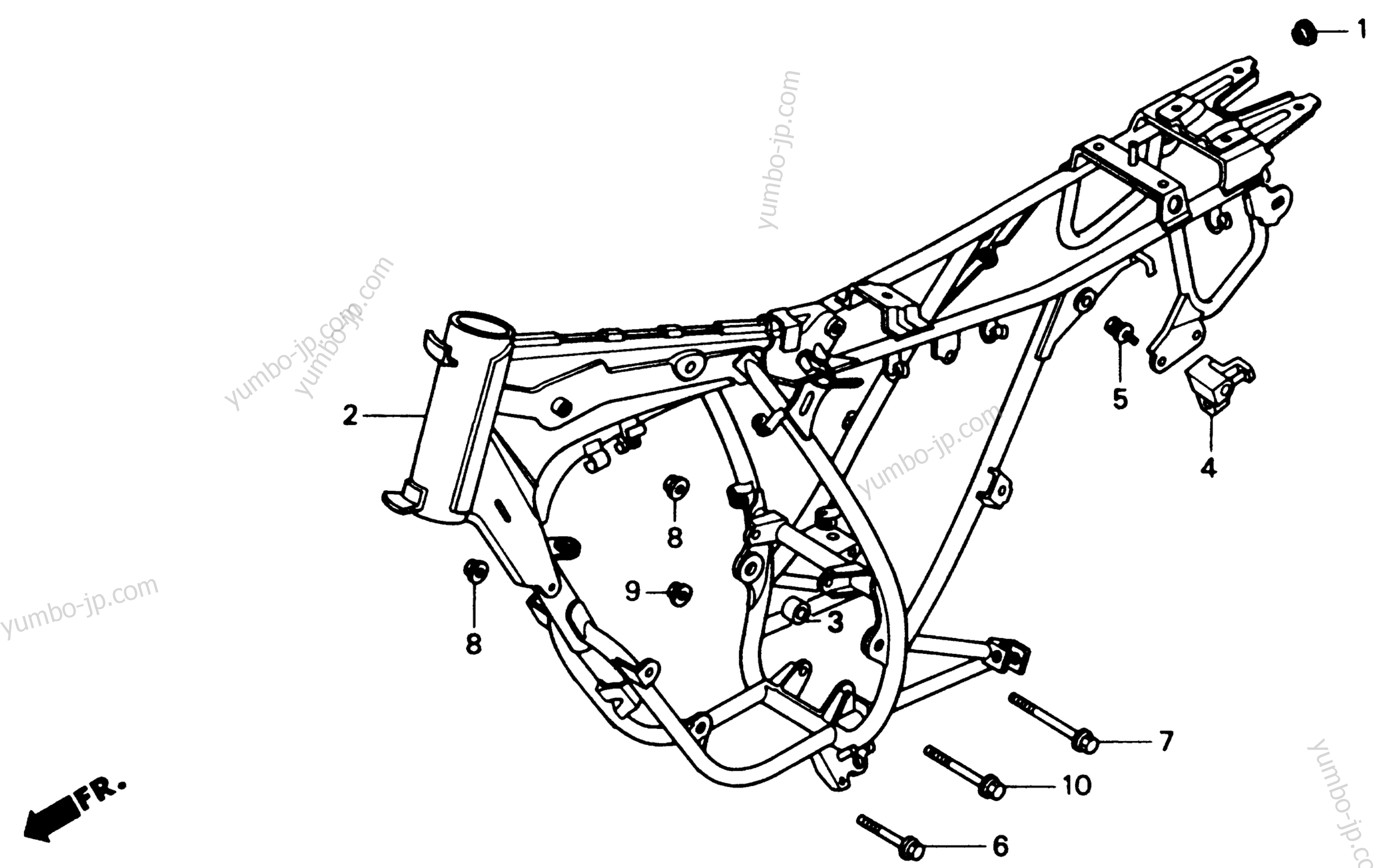 FRAME for motorcycles HONDA NS50F A 1990 year