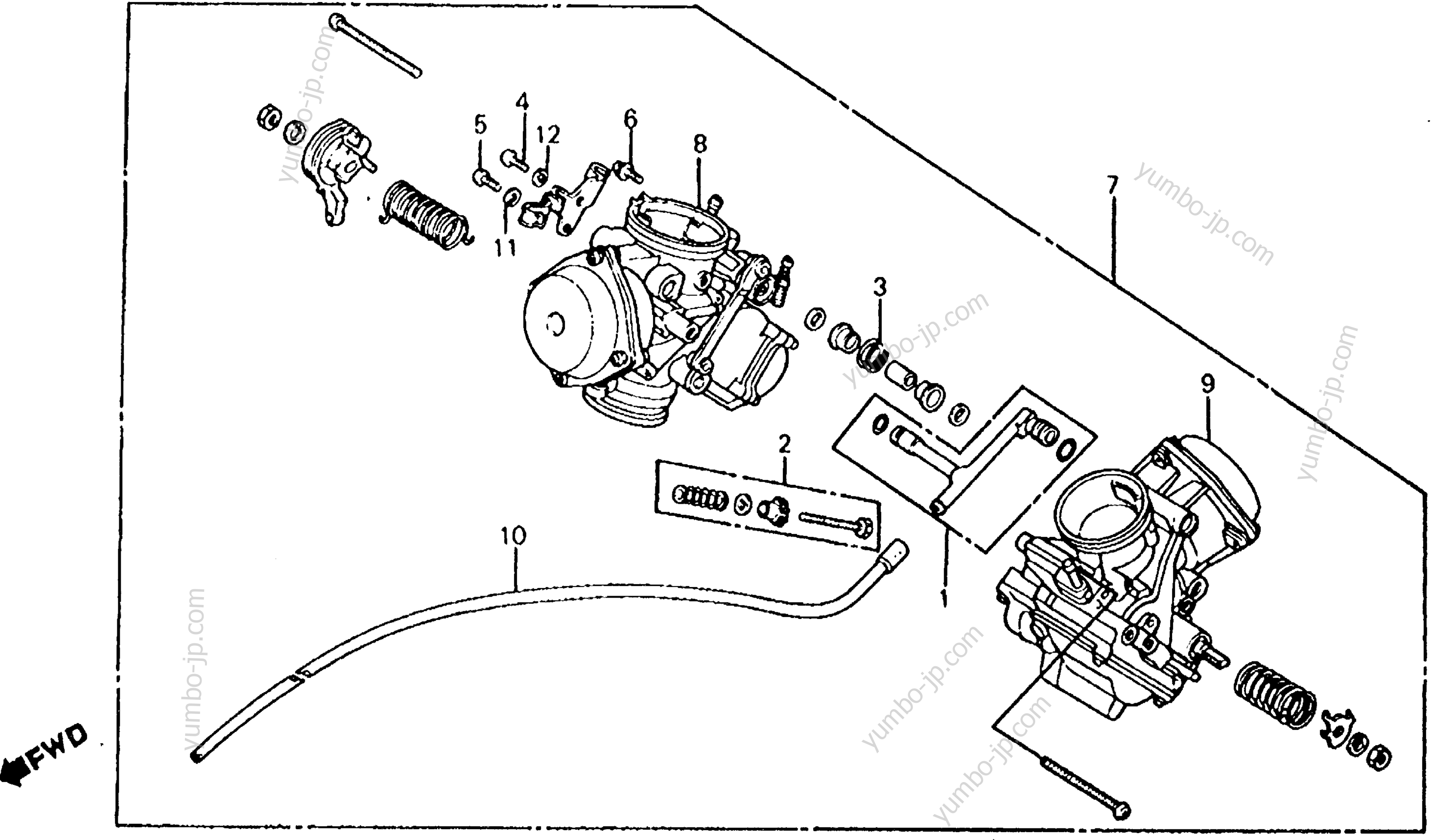 Карбюратор для мотоциклов HONDA VT750C A 1983 г.