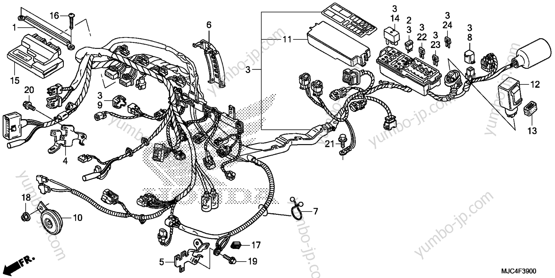 Проводка для мотоциклов HONDA CBR600RR AC 2014 г.