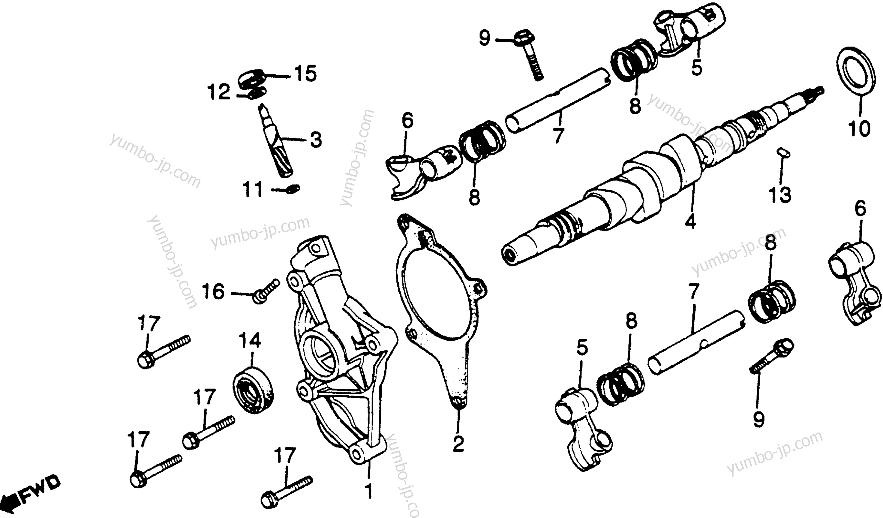 CAMSHAFT for motorcycles HONDA GL500I A 1981 year
