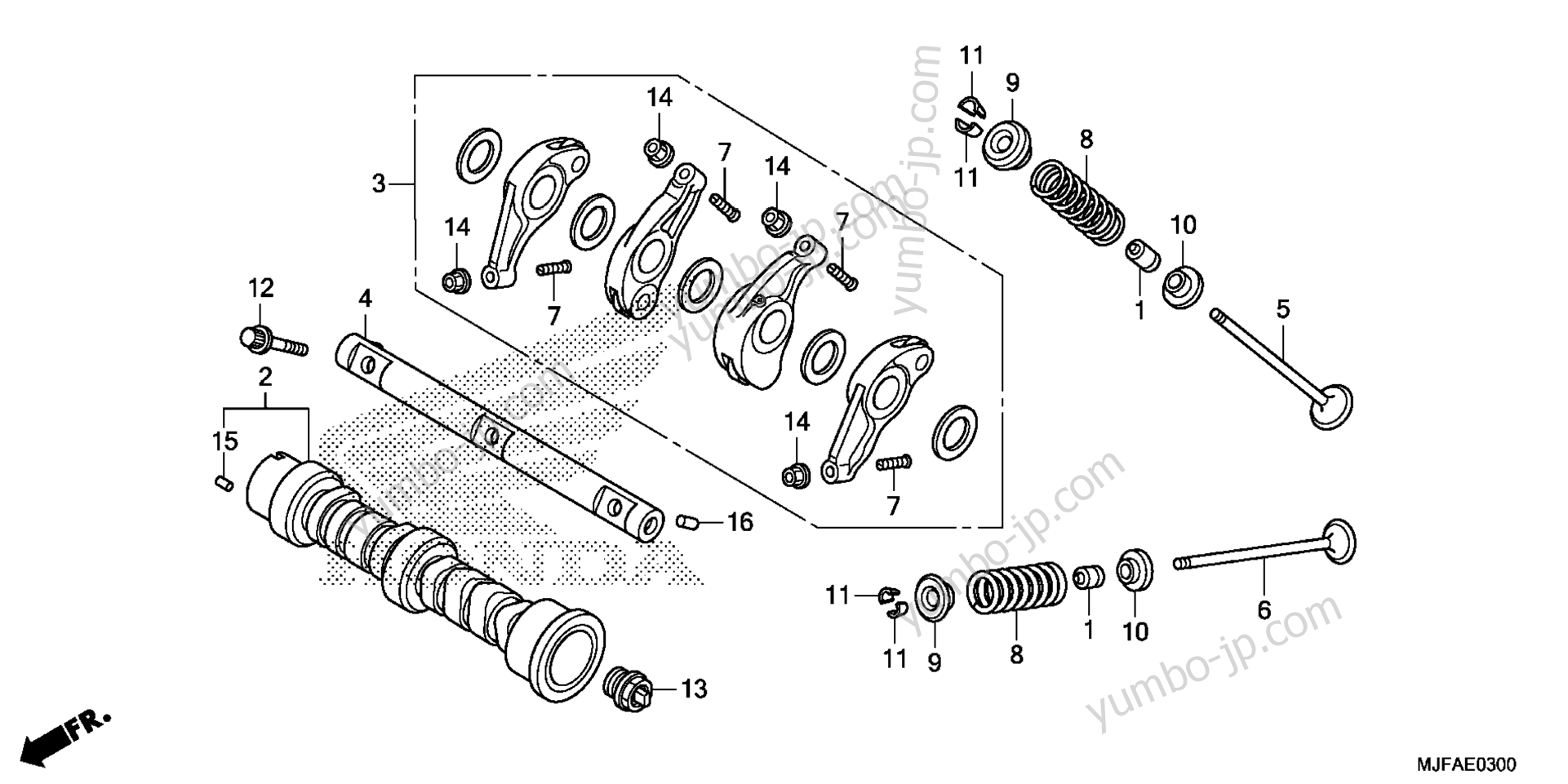 CAMSHAFT / VALVE for motorcycles HONDA CTX700D A 2014 year