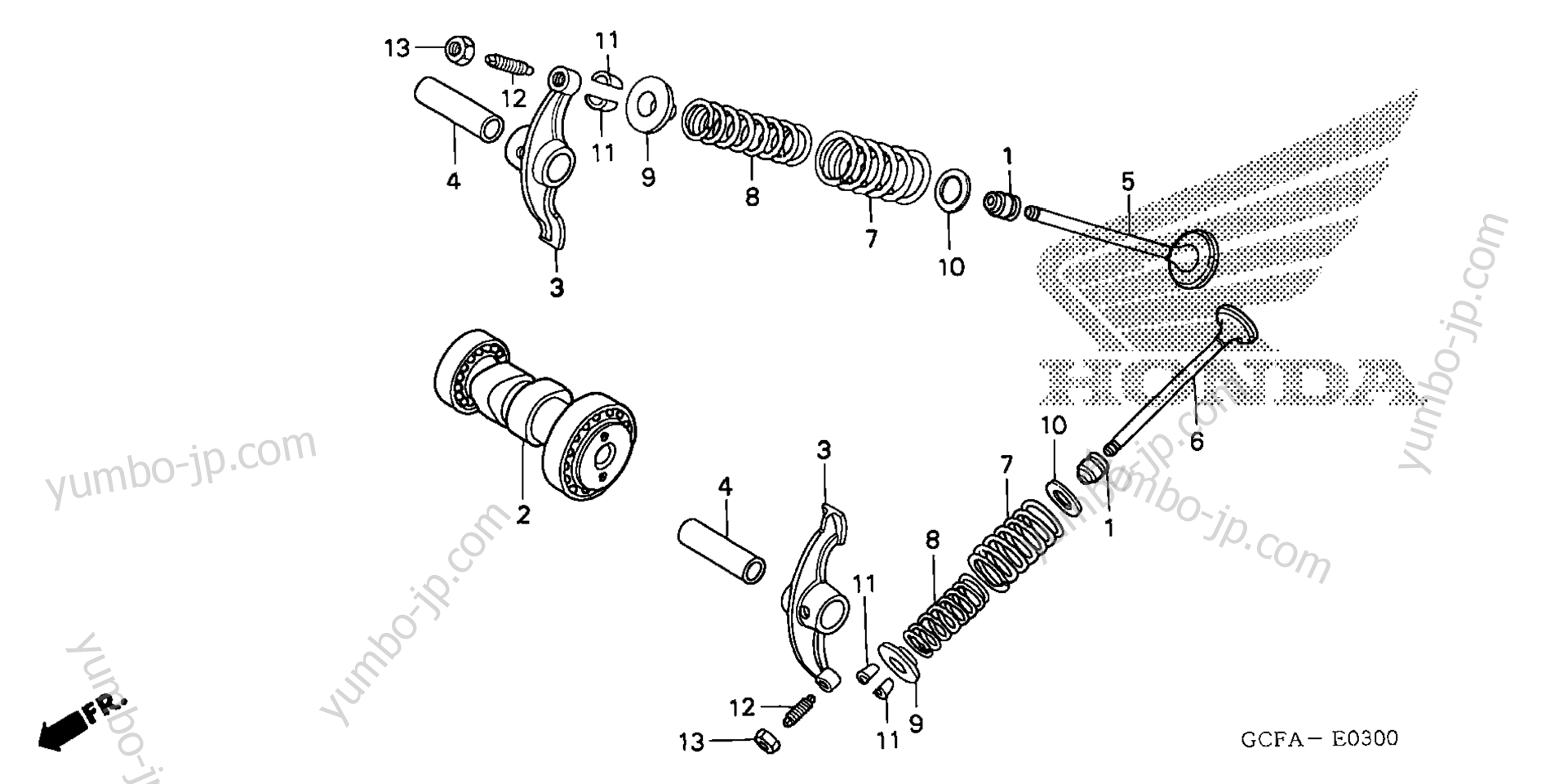 CAMSHAFT / VALVE for motorcycles HONDA CRF70F A 2006 year