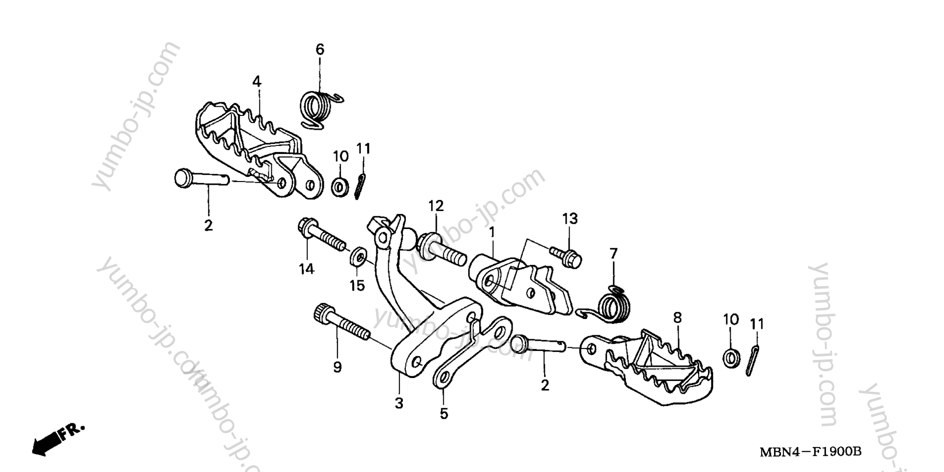 STEP для мотоциклов HONDA XR650R AC 2002 г.