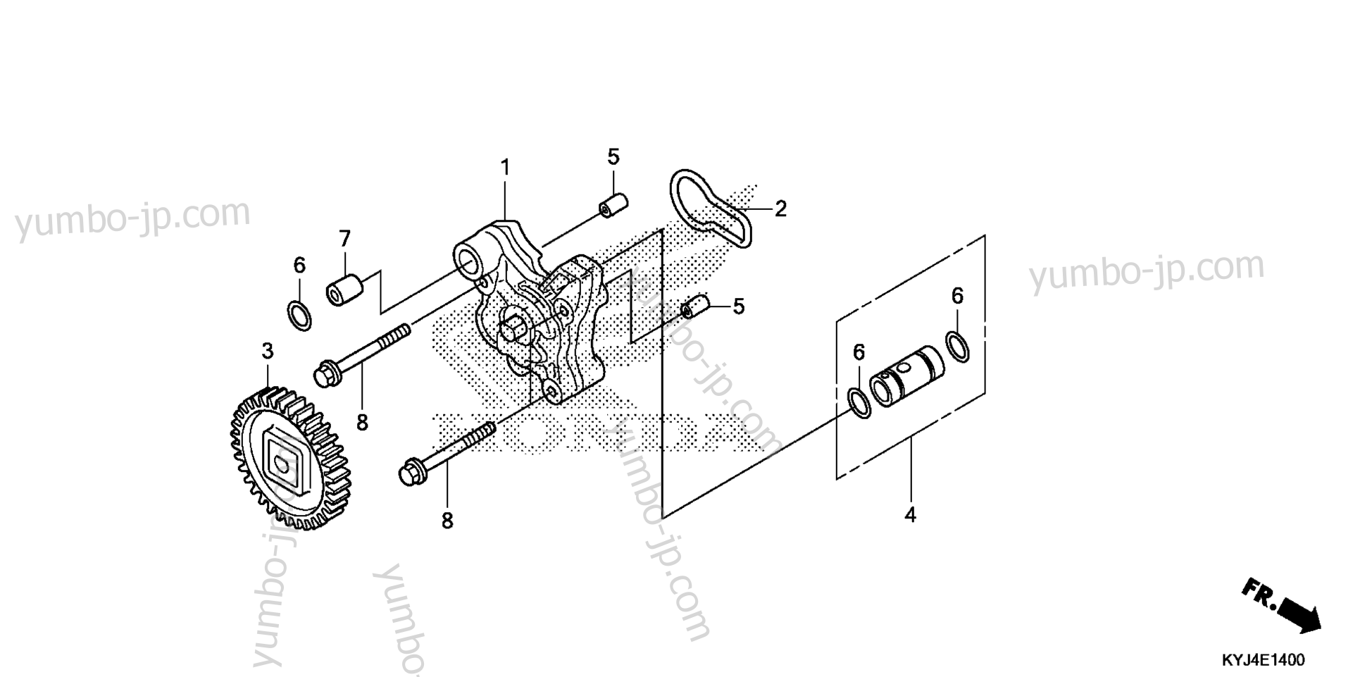 OIL PUMP for motorcycles HONDA CBR250RA AC 2013 year