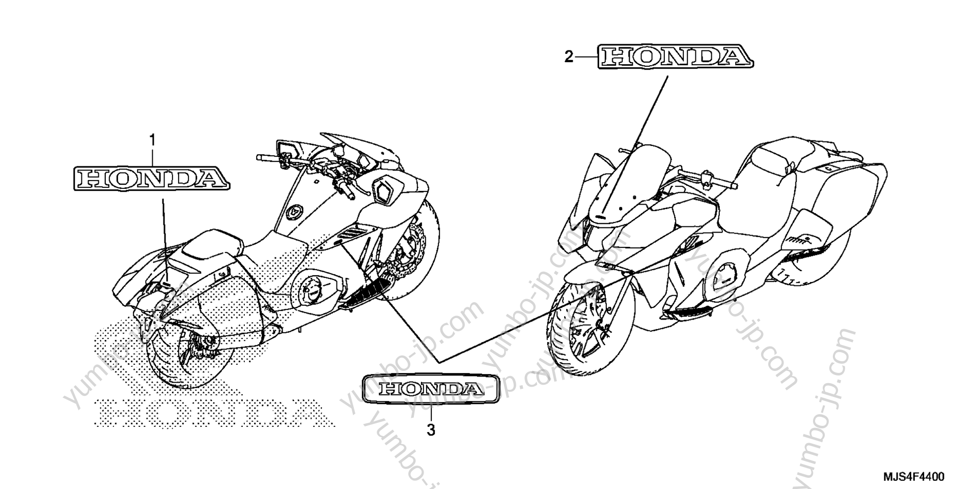 MARK / EMBLEM для мотоциклов HONDA NC700JD AC 2015 г.