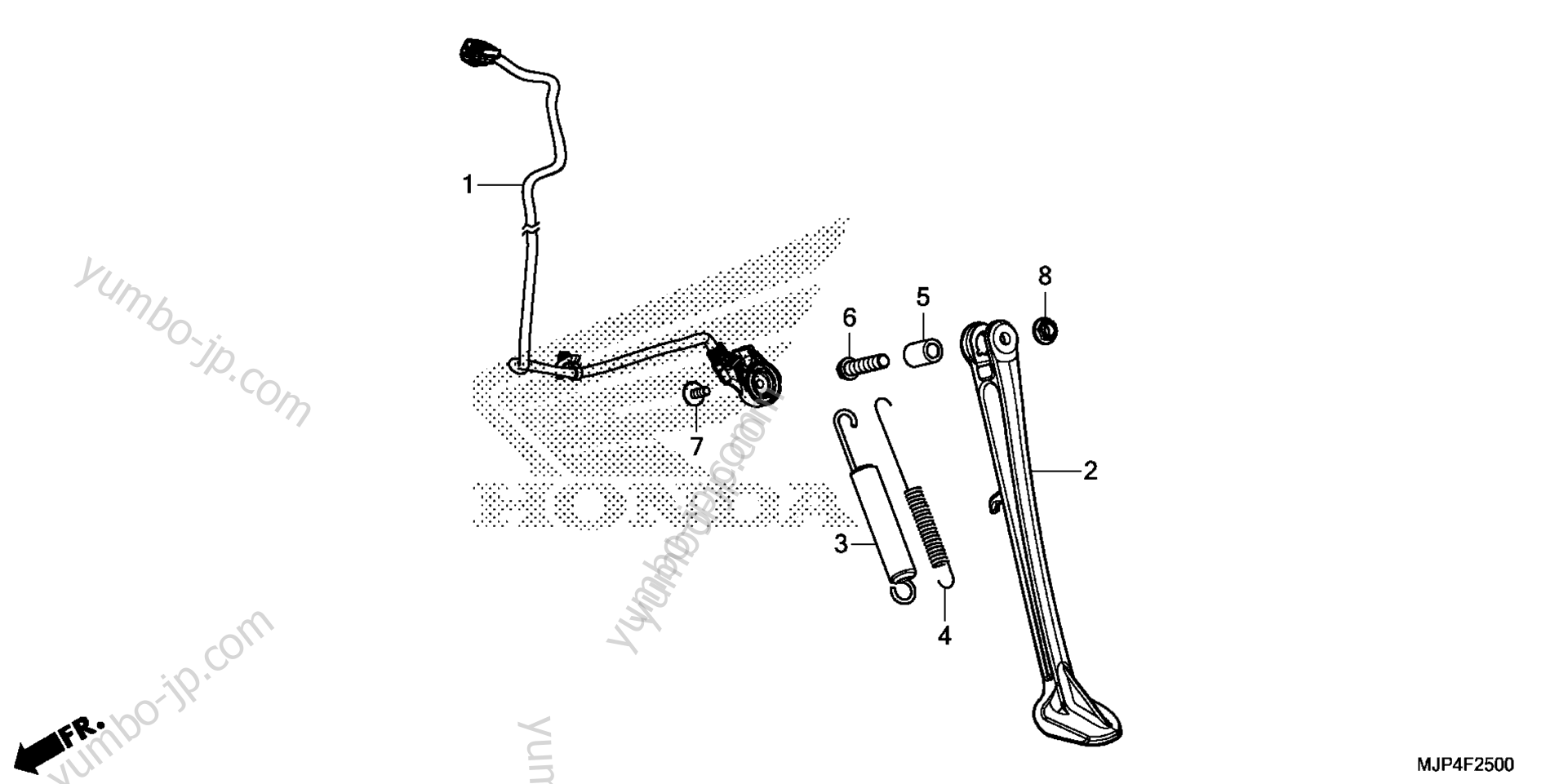 SIDE STAND for motorcycles HONDA CRF1000D 2AC 2017 year