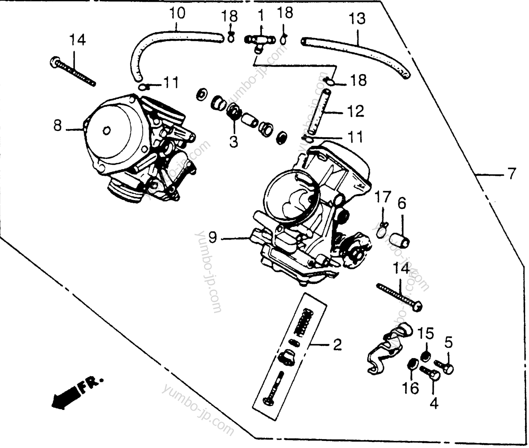 Карбюратор для мотоциклов HONDA VT500C AC 1986 г.