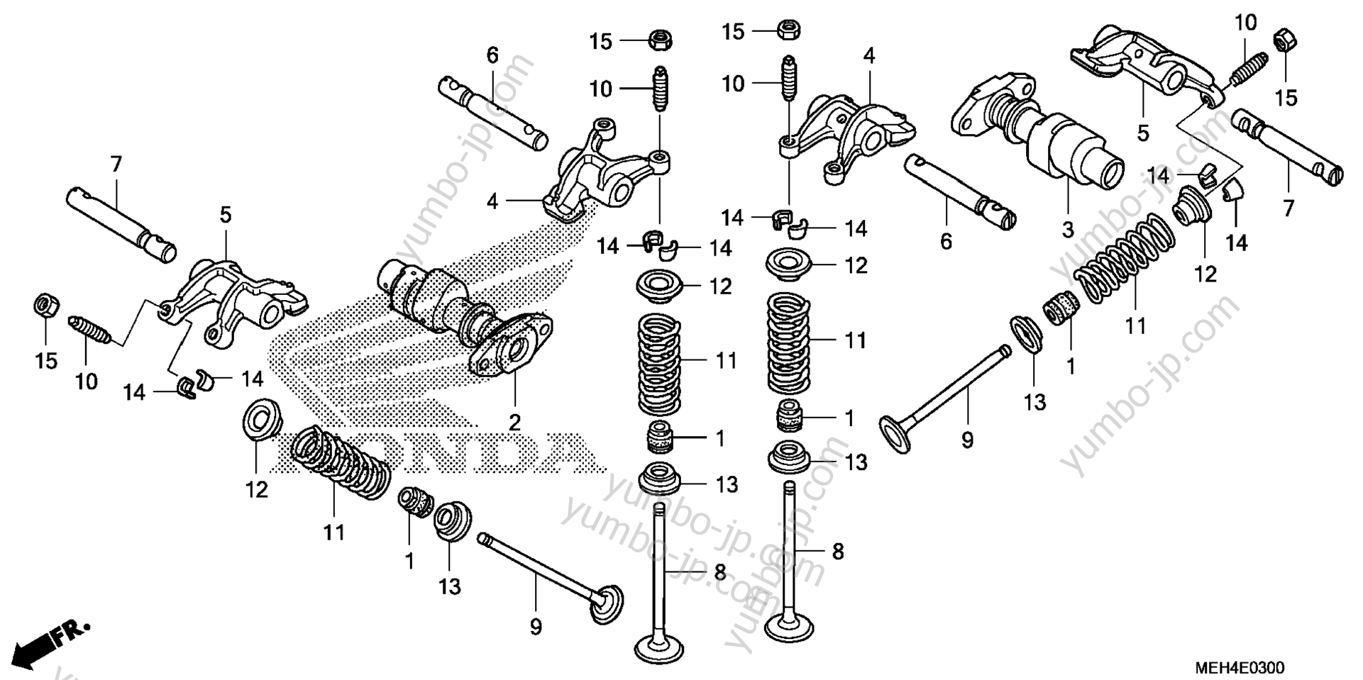 CAMSHAFT / VALVE for motorcycles HONDA NSA700A A 2009 year