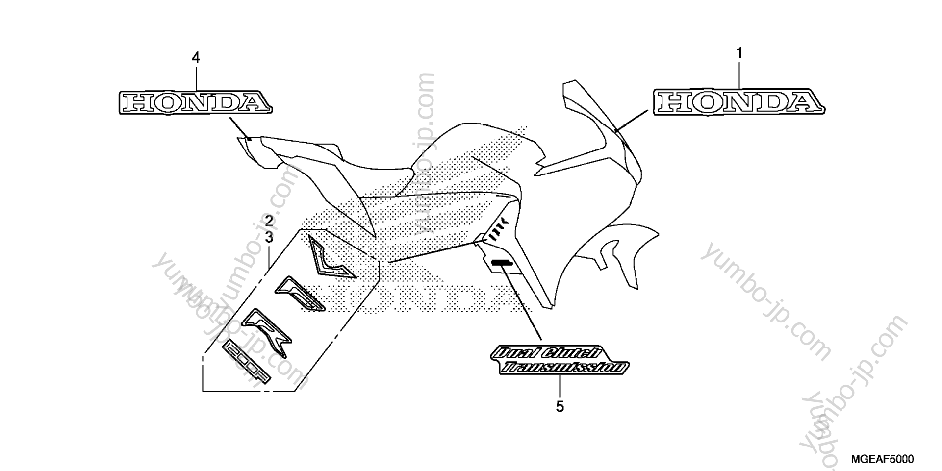 MARK для мотоциклов HONDA VFR1200FD AC 2014 г.