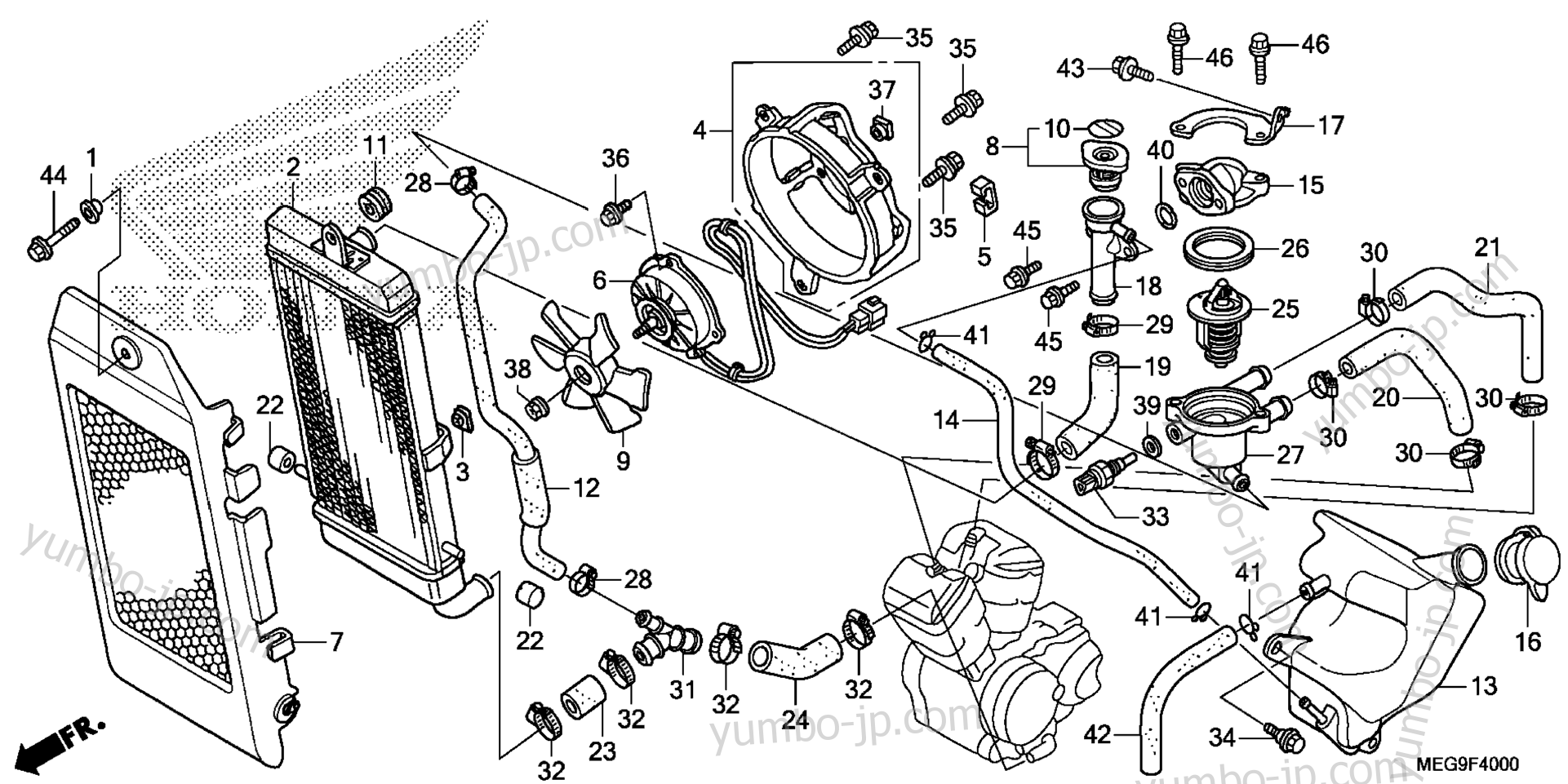 RADIATOR для мотоциклов HONDA VT750C AC 2011 г.