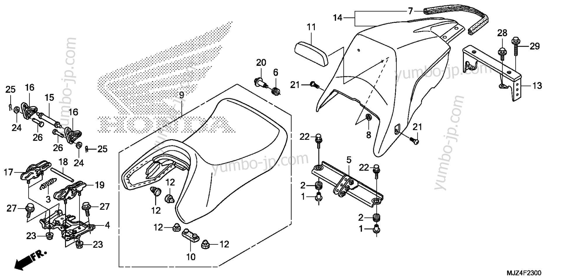 SEAT for motorcycles HONDA ST1300PA AC 2015 year