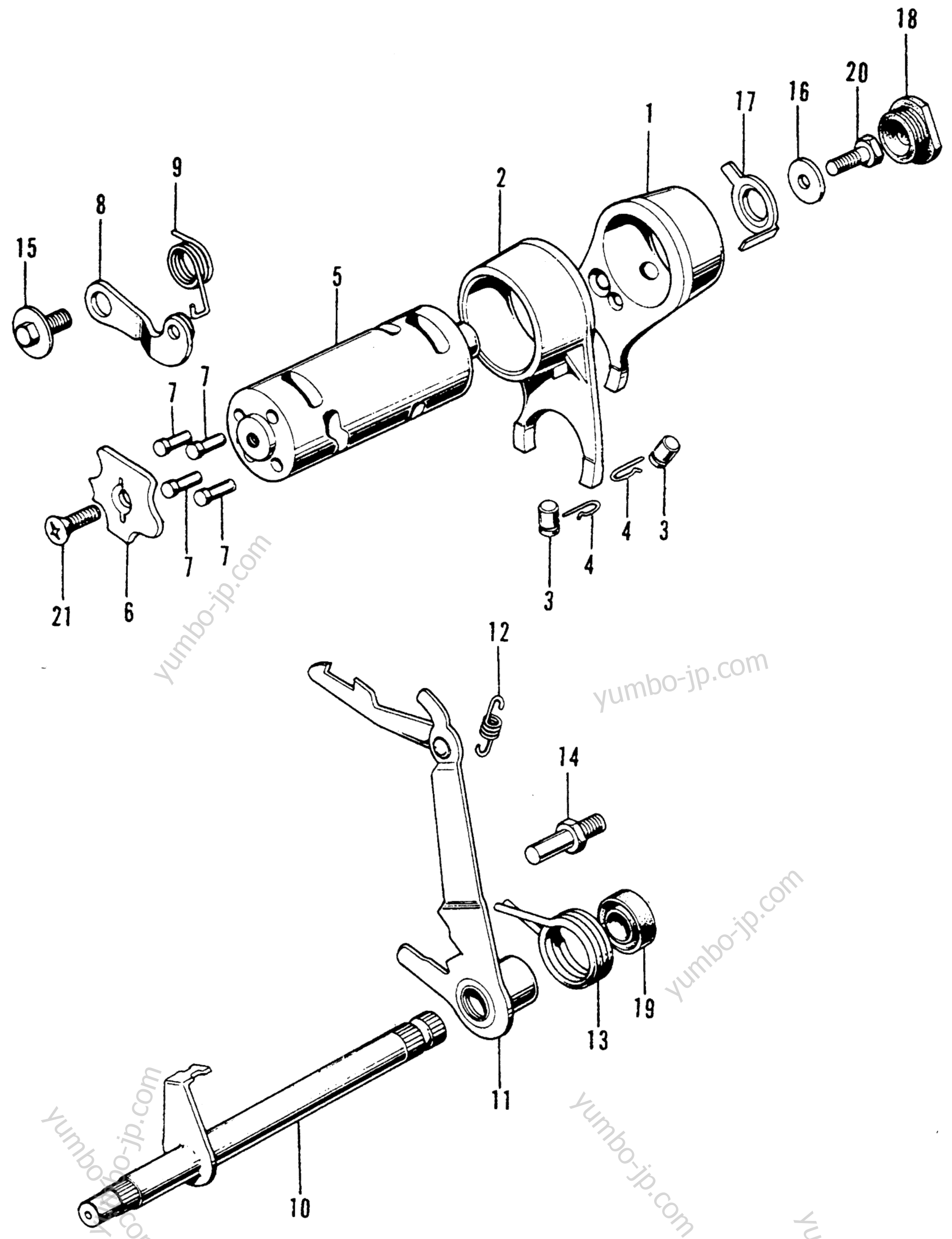 GEARSHIFT / SPINDLE for motorcycles HONDA Z50A A 1978 year