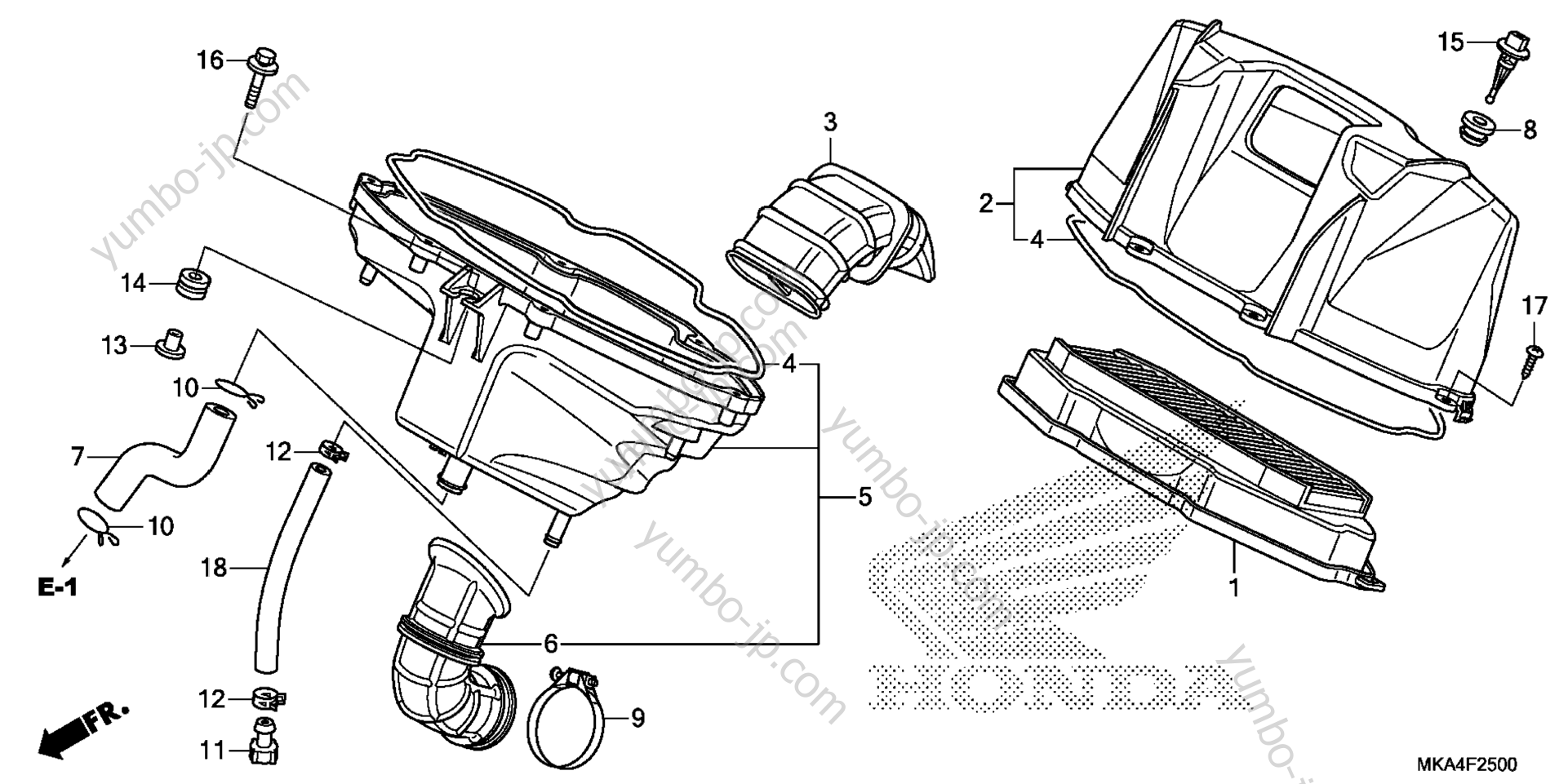 AIR CLEANER for motorcycles HONDA NC700XD AC 2016 year