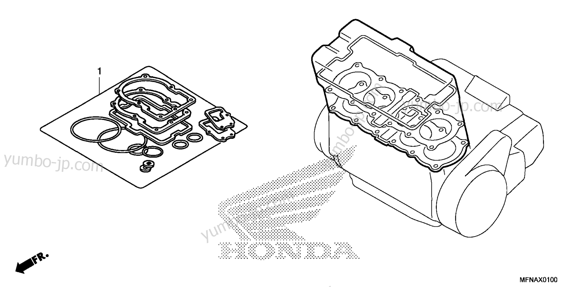 GASKET KIT A for motorcycles HONDA CB1000R 4AC 2016 year