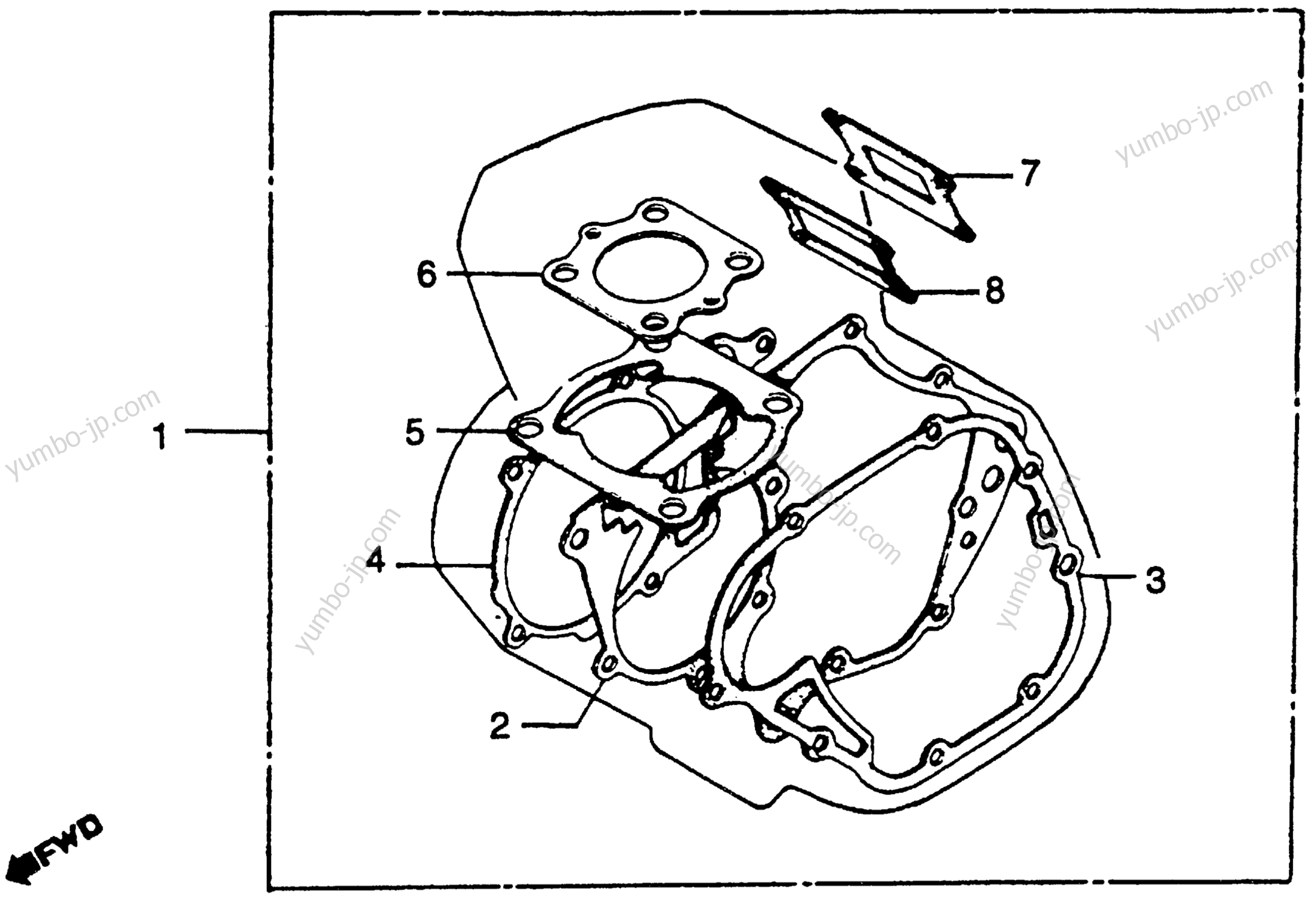 GASKET SET for motorcycles HONDA CR125R A 1979 year