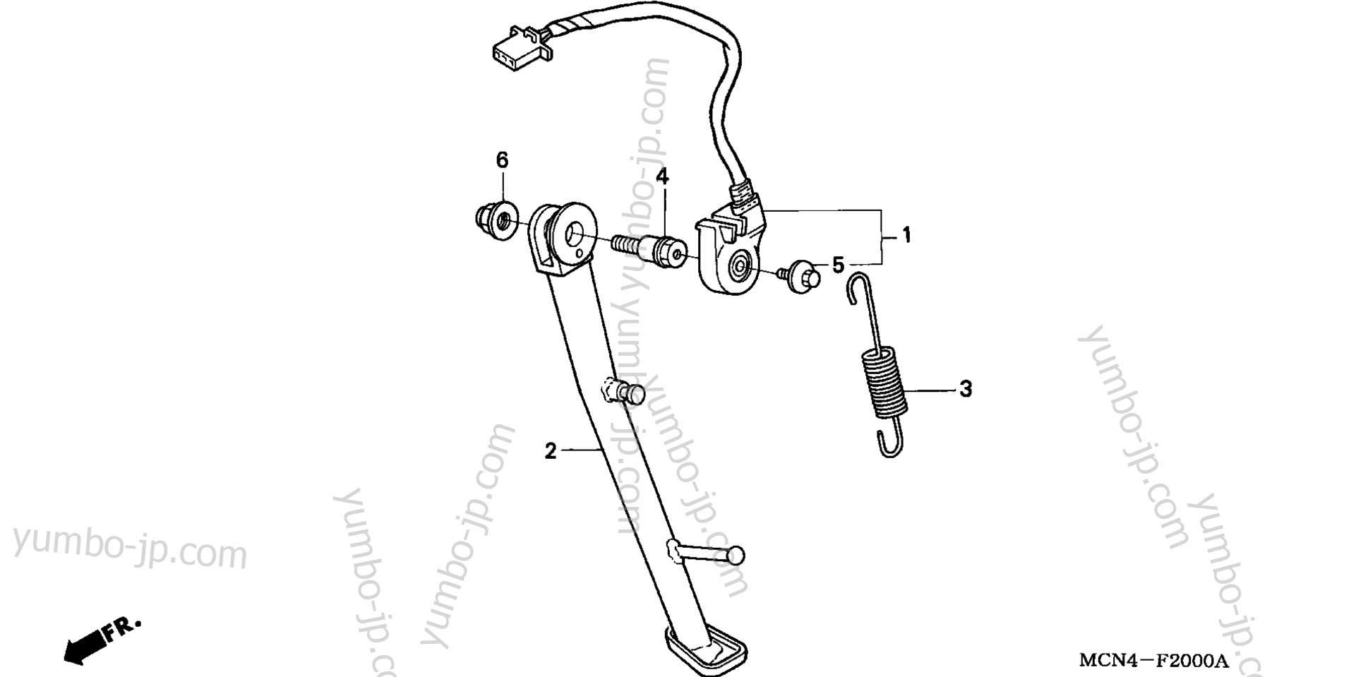 SIDE STAND for motorcycles HONDA CB750 A 2001 year