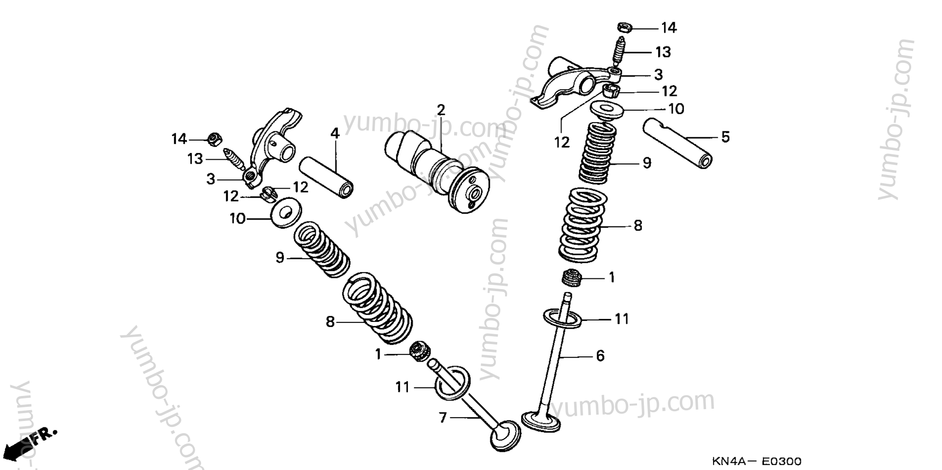 CAMSHAFT / VALVE for motorcycles HONDA CRF100F A 2007 year