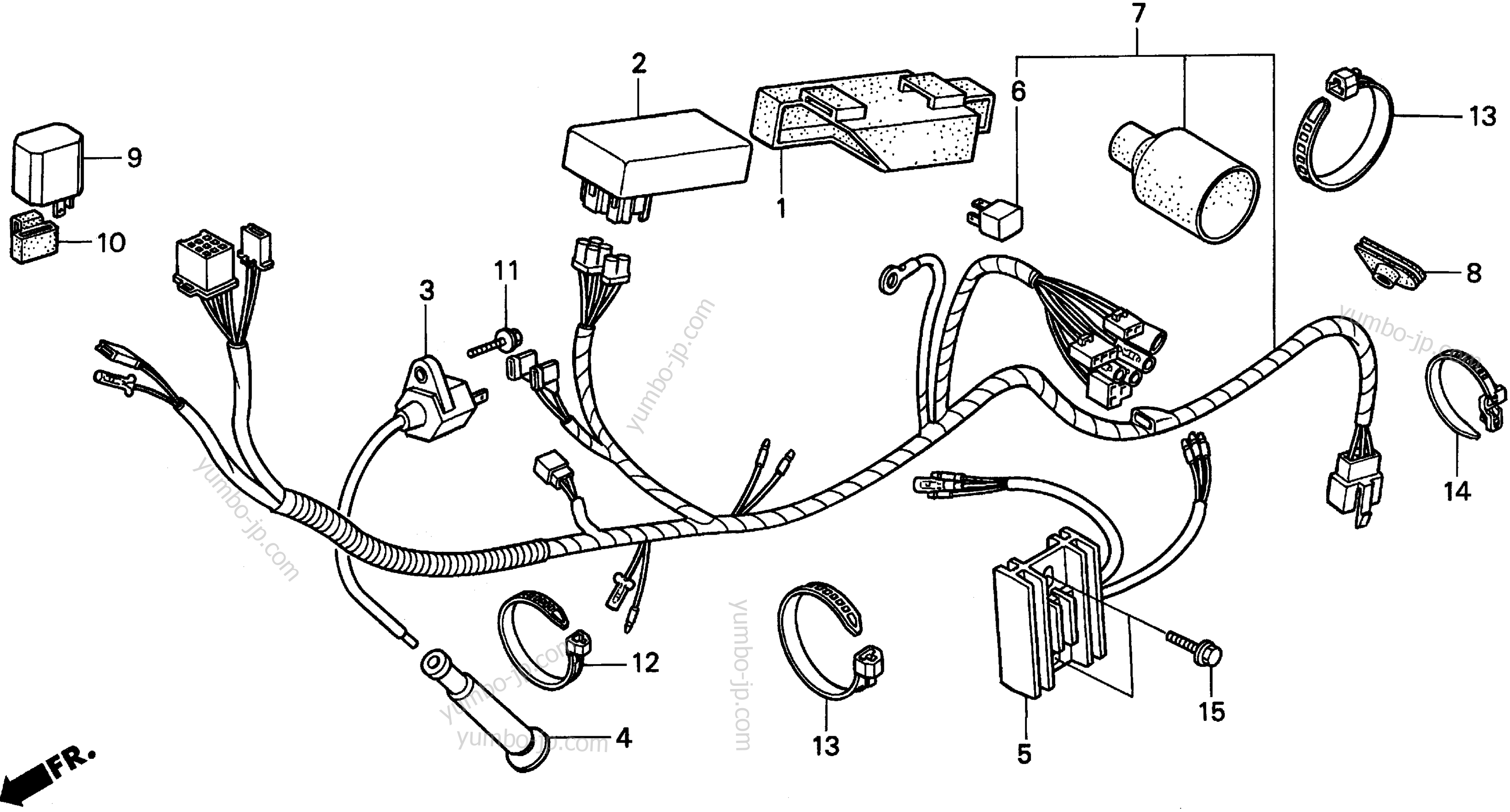 WIRE HARNESS for motorcycles HONDA XR250L AC 1991 year