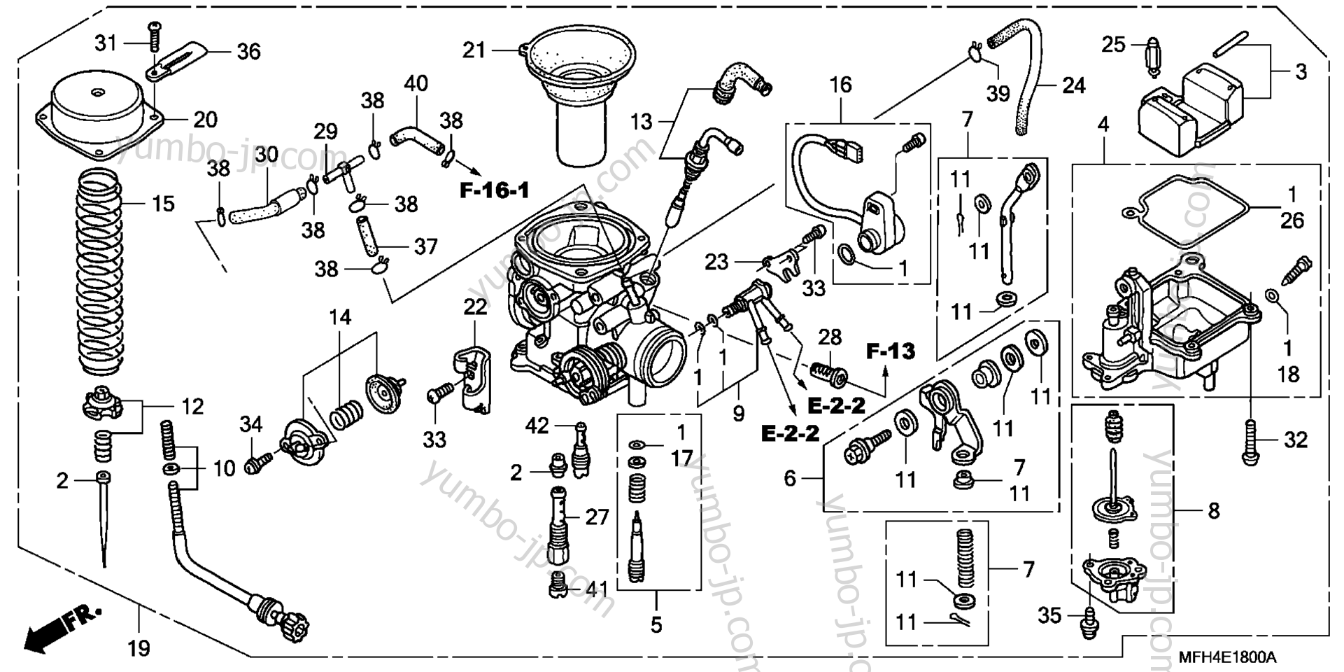 CARBURETOR (A,CM) for motorcycles HONDA VT600C A/A 2006 year