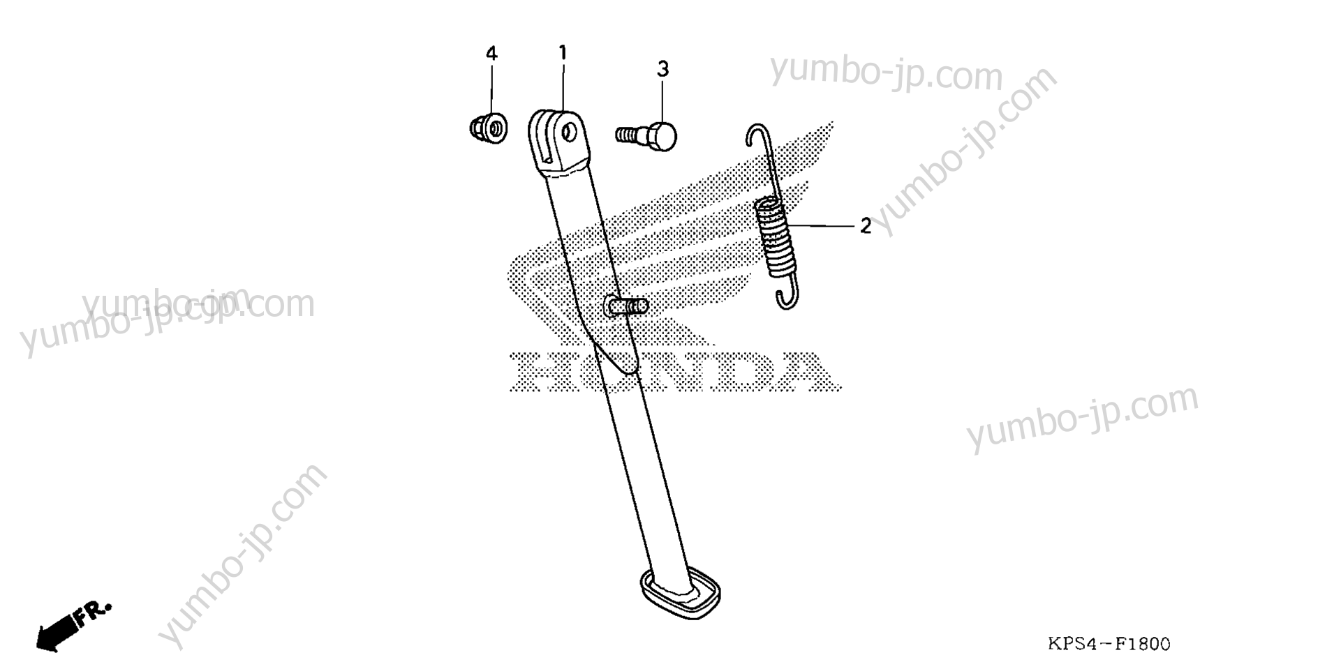 SIDE STAND для мотоциклов HONDA CRF230F A 2004 г.