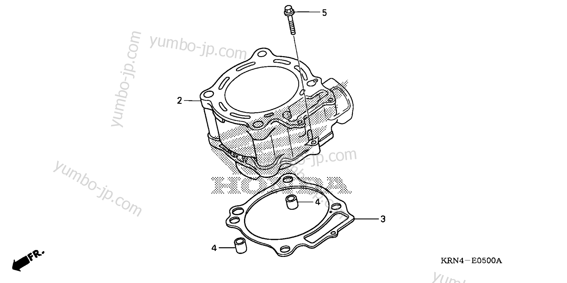 CYLINDER for motorcycles HONDA CRF250X A 2007 year