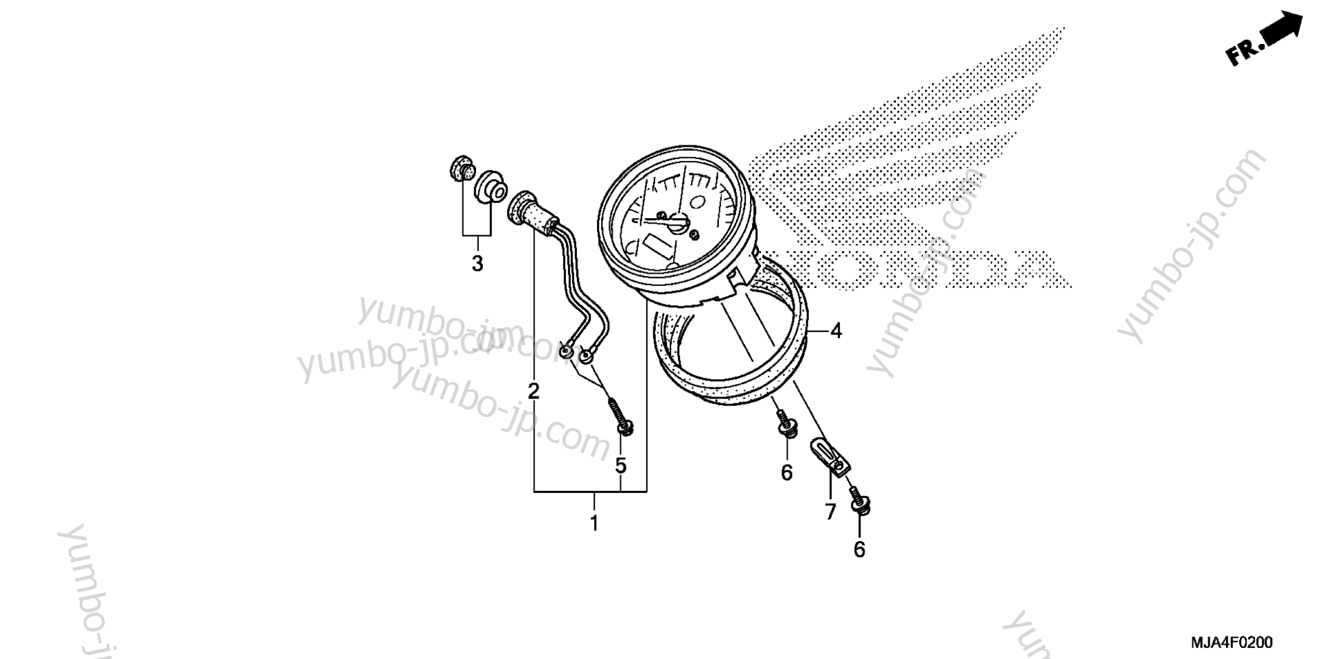 SPEEDOMETER (1) for motorcycles HONDA VT750CA A 2012 year
