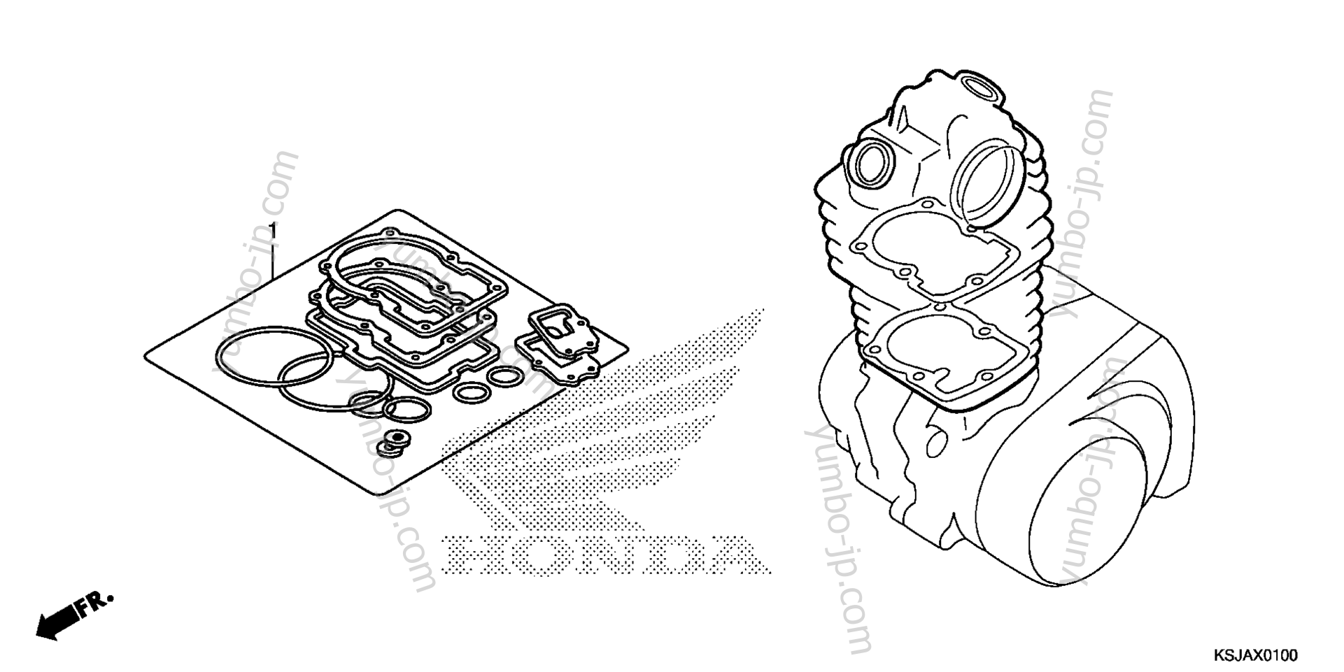 GASKET KIT A for motorcycles HONDA CRF100F A 2009 year