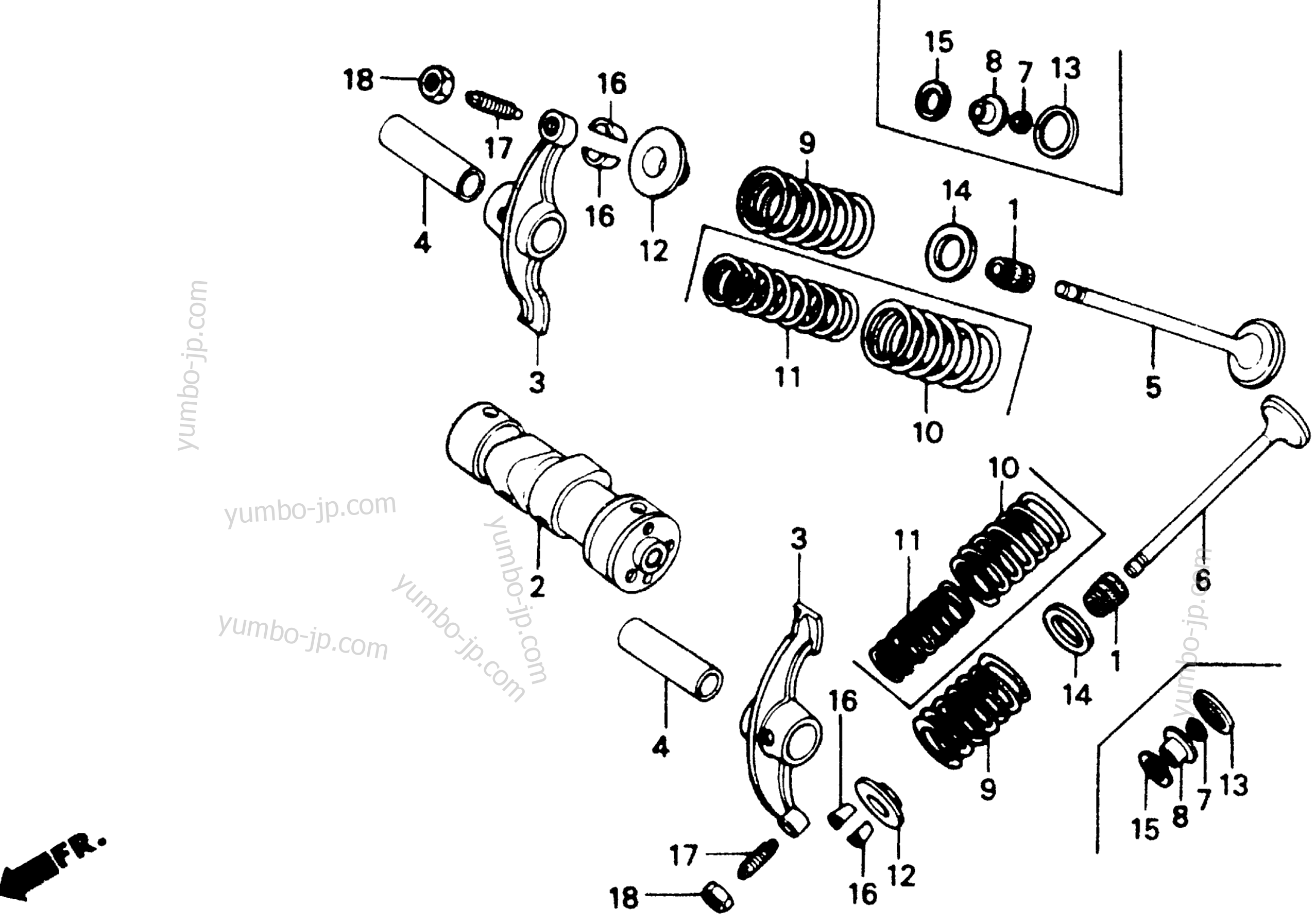 CAMSHAFT for motorcycles HONDA Z50R A 1989 year