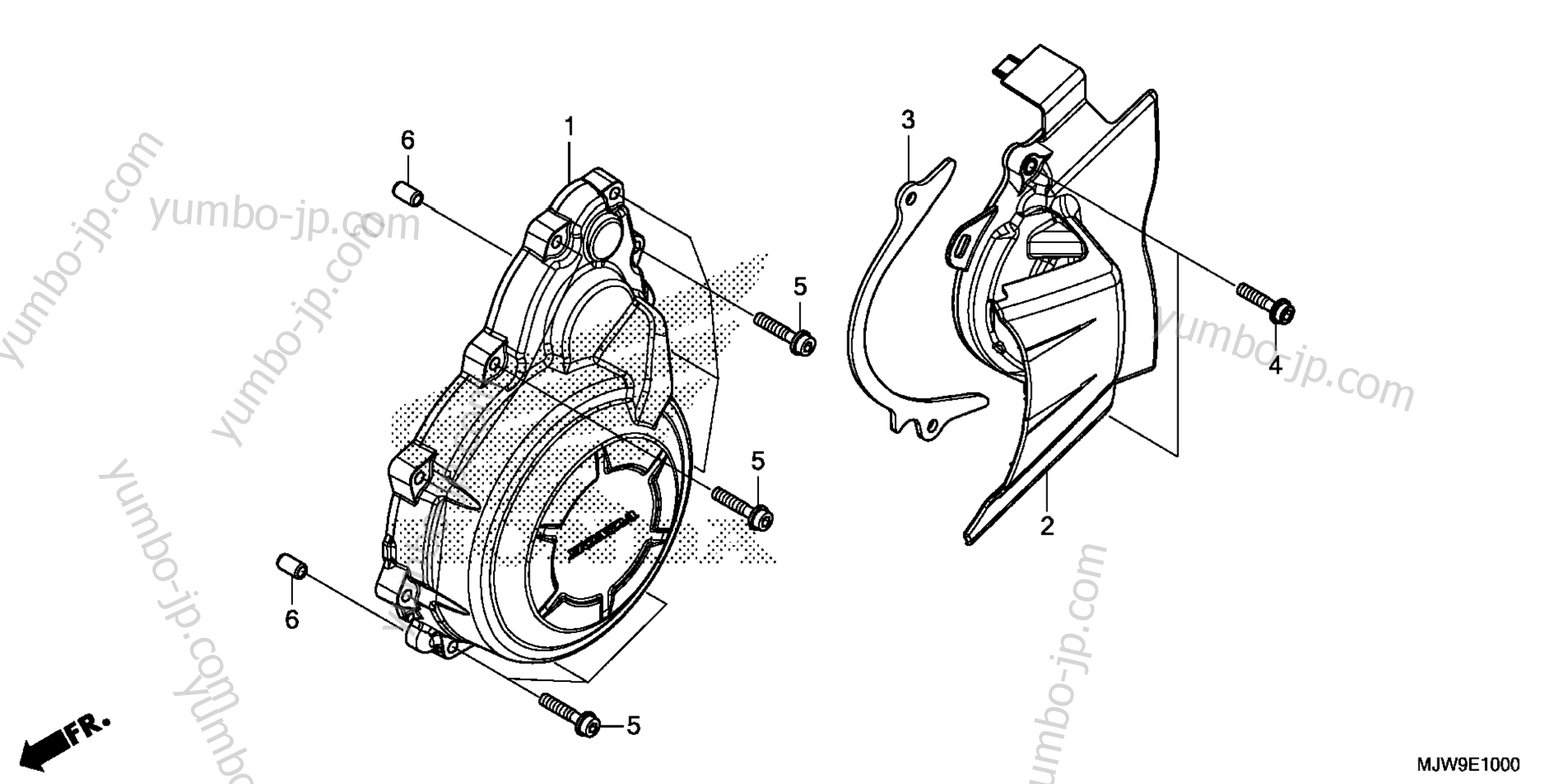 ALTERNATOR COVER for motorcycles HONDA CB500F A 2016 year