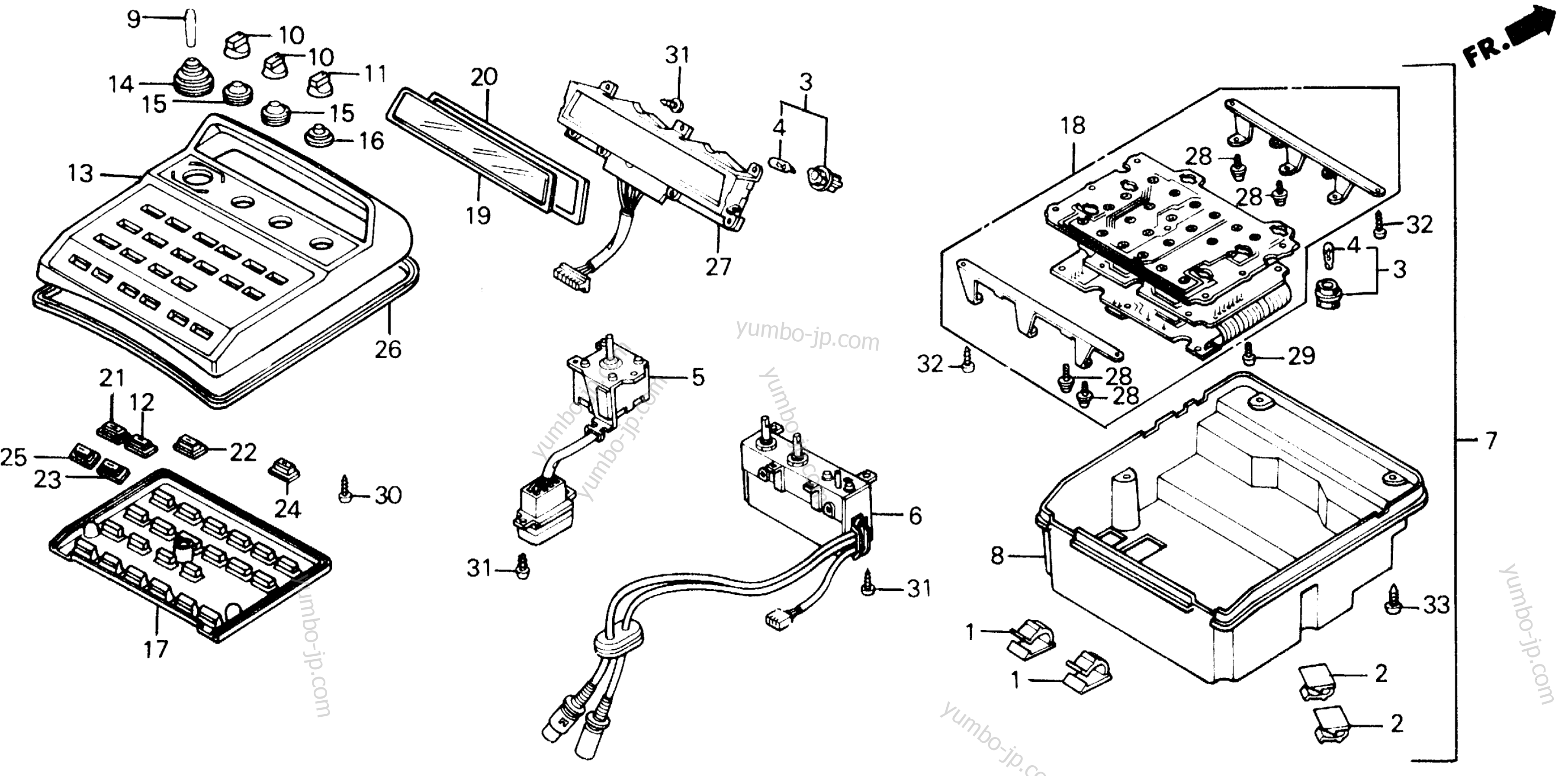 ELECTRONIC NAVIGATOR for motorcycles HONDA GL1200SEI A 1986 year