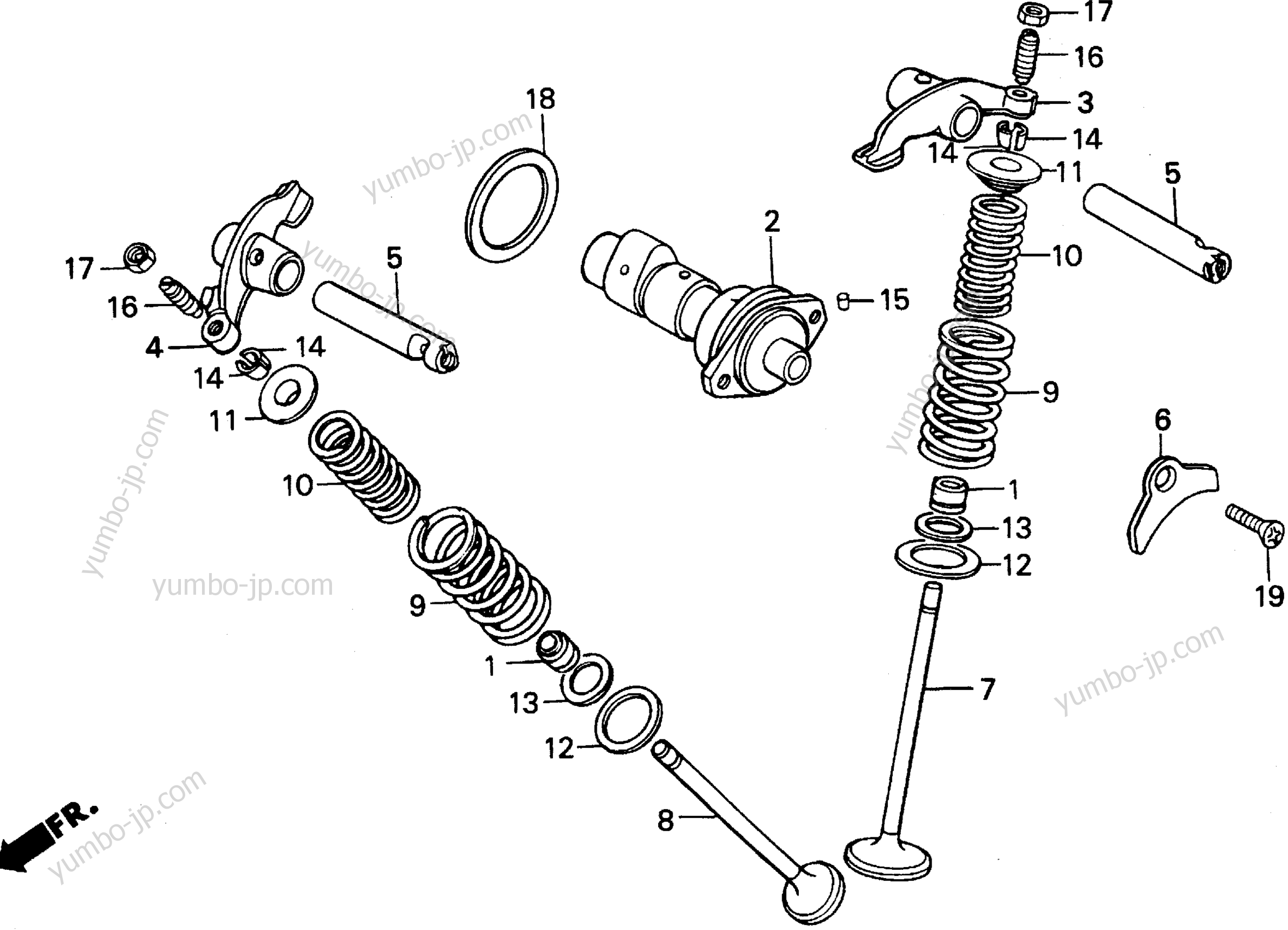 CAMSHAFT for motorcycles HONDA XR200R A 1995 year