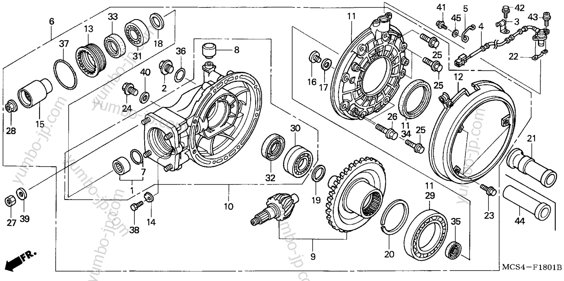 FINAL DRIVEN GEAR (ST1300A) for motorcycles HONDA ST1300A A 2006 year