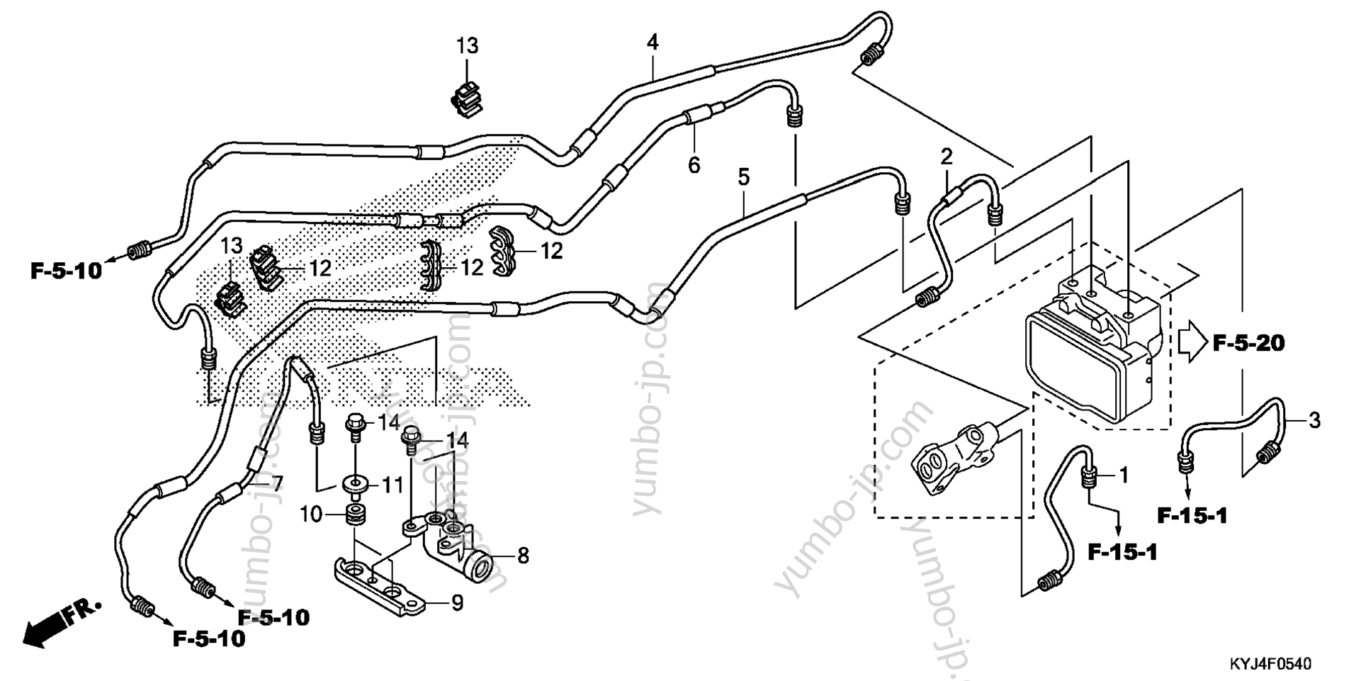 BRAKE PIPE for motorcycles HONDA CBR250RA AC 2013 year