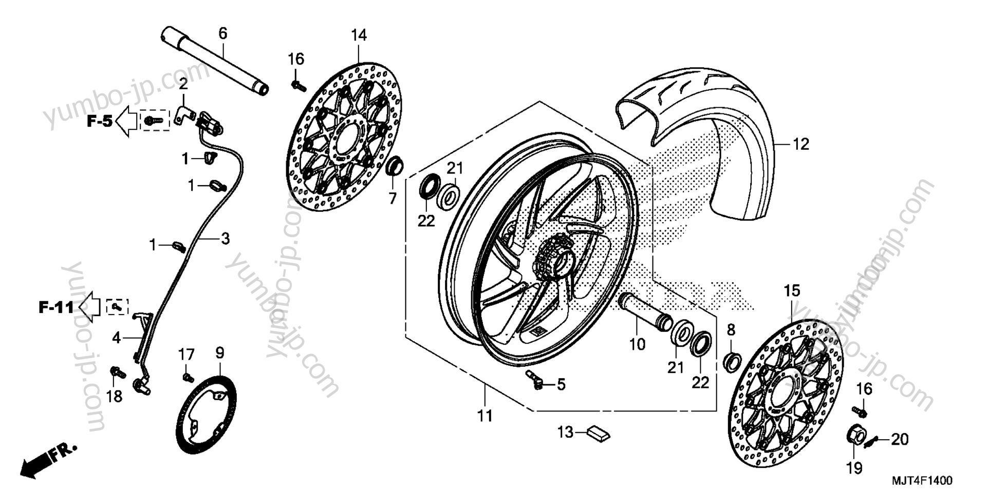 FRONT WHEEL for motorcycles HONDA RC213V-S 2AC 2016 year