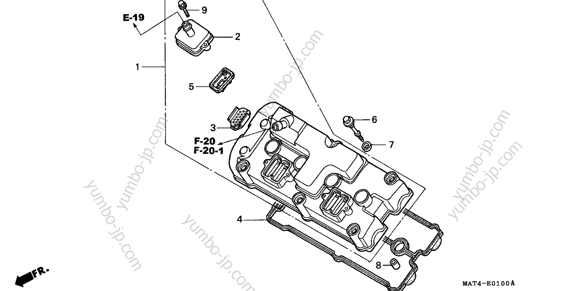 CYLINDER HEAD COVER for motorcycles HONDA CBR1100XX A 1999 year