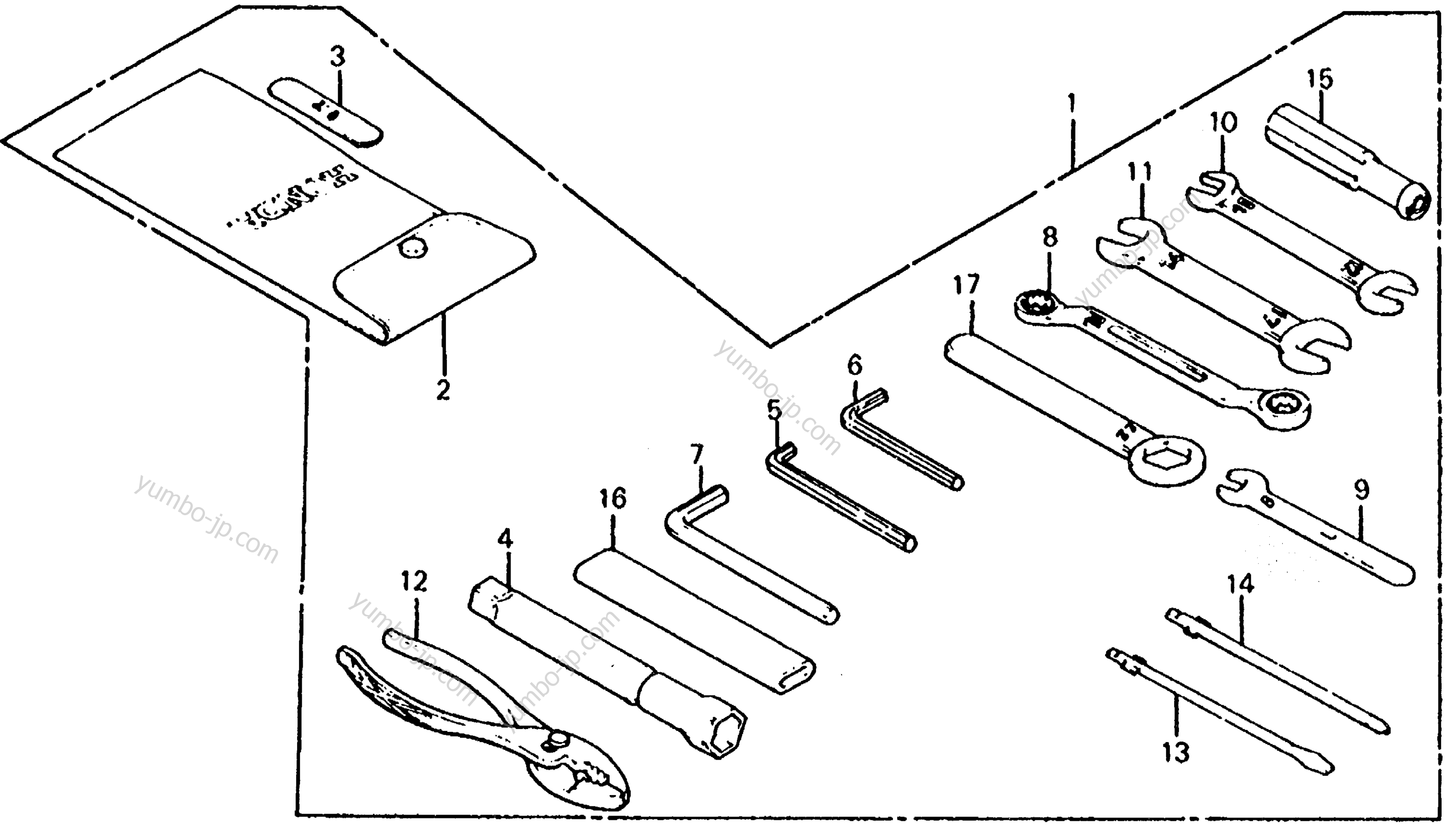 TOOLS for motorcycles HONDA VF750S A 1983 year