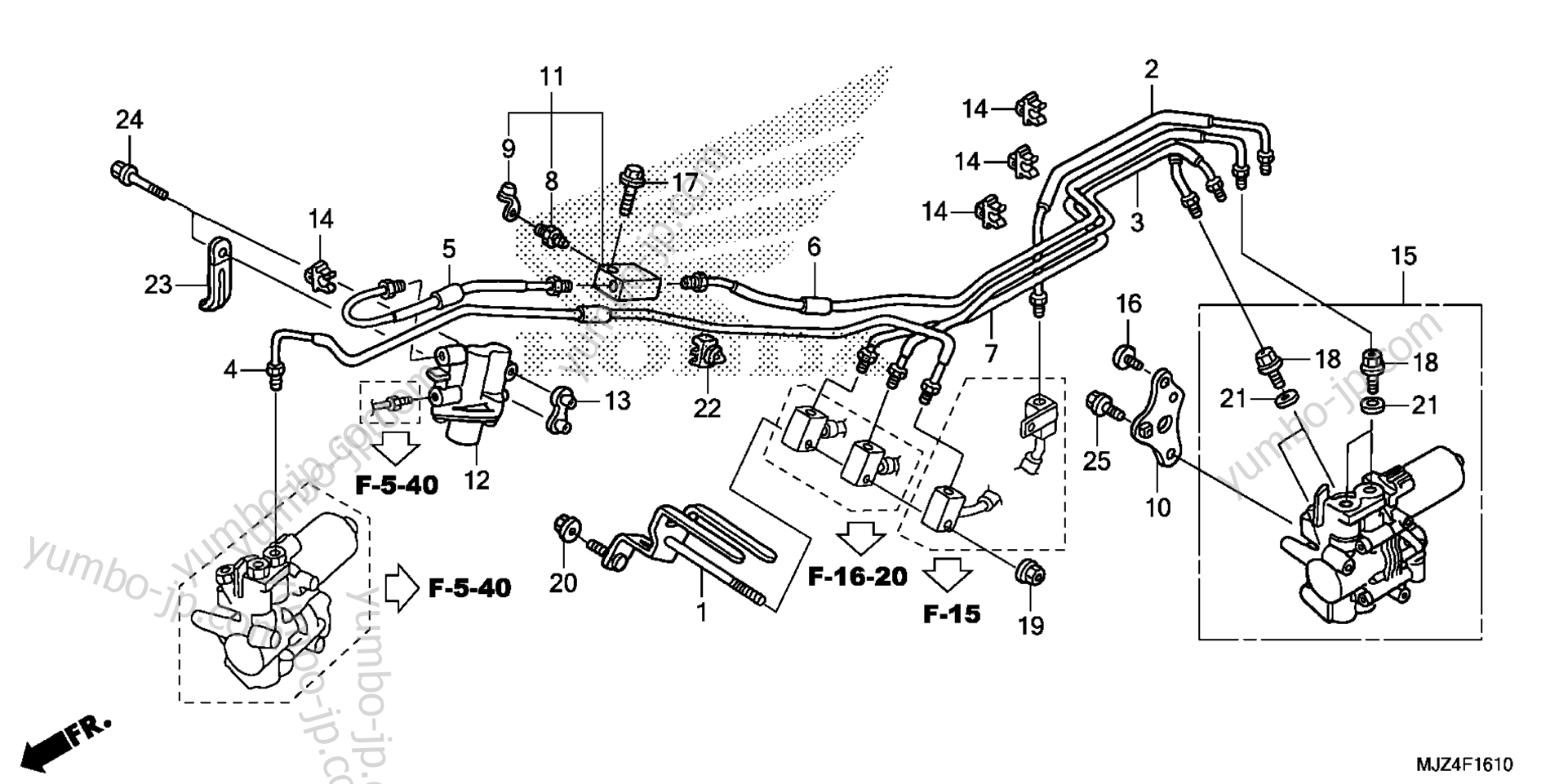 PROPORTIONING CONTROL VALVE для мотоциклов HONDA ST1300PA AC 2015 г.