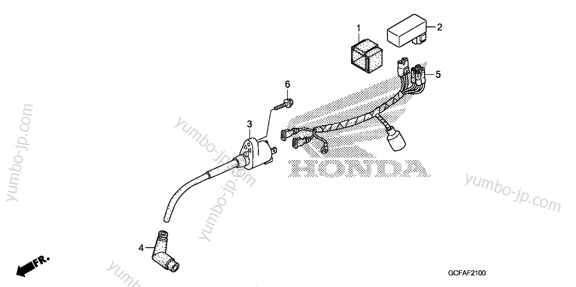 WIRE HARNESS / IGNITION COIL for motorcycles HONDA CRF70F A 2005 year