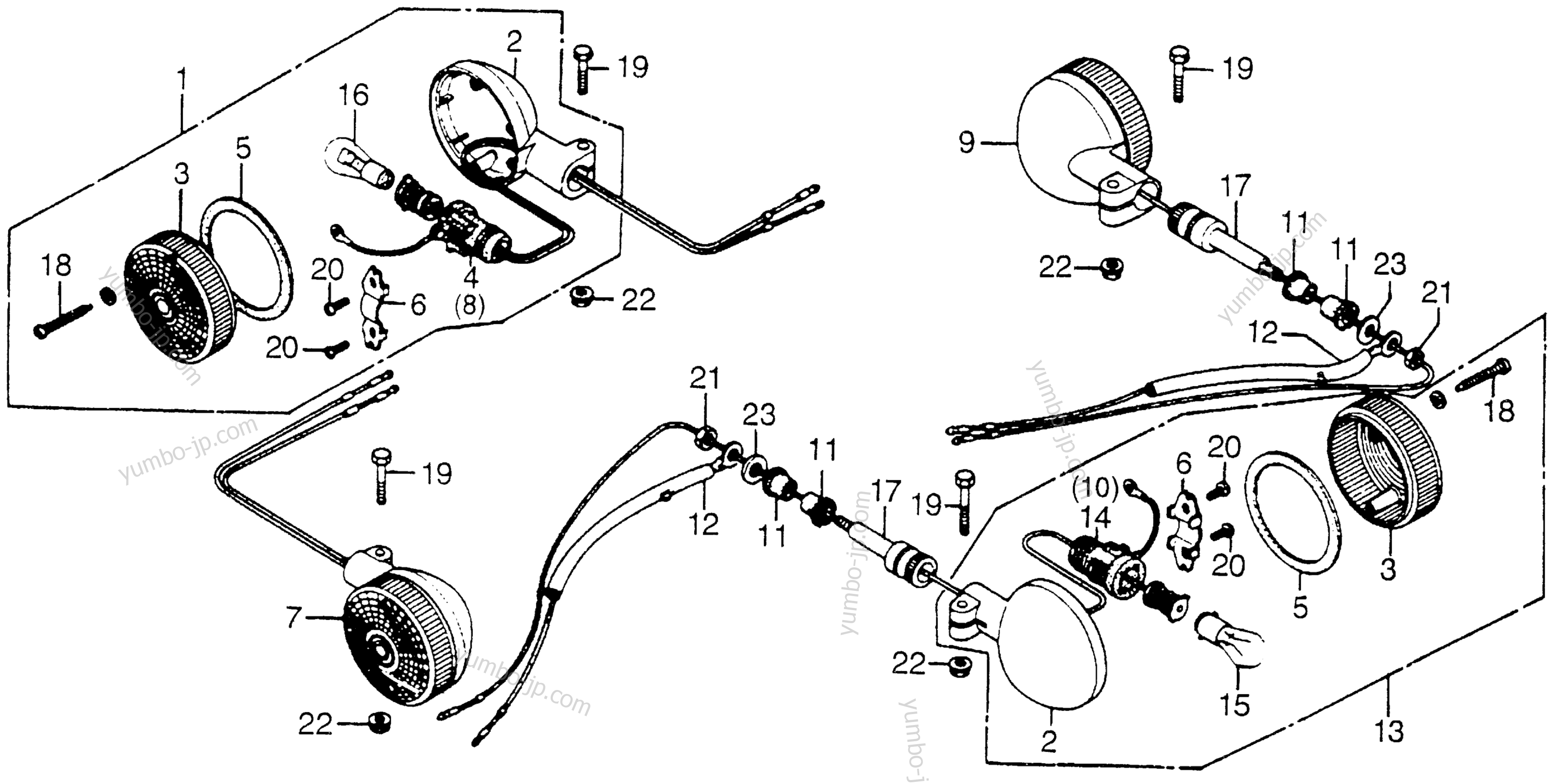 TURN SIGNAL for motorcycles HONDA CB750A A 1978 year