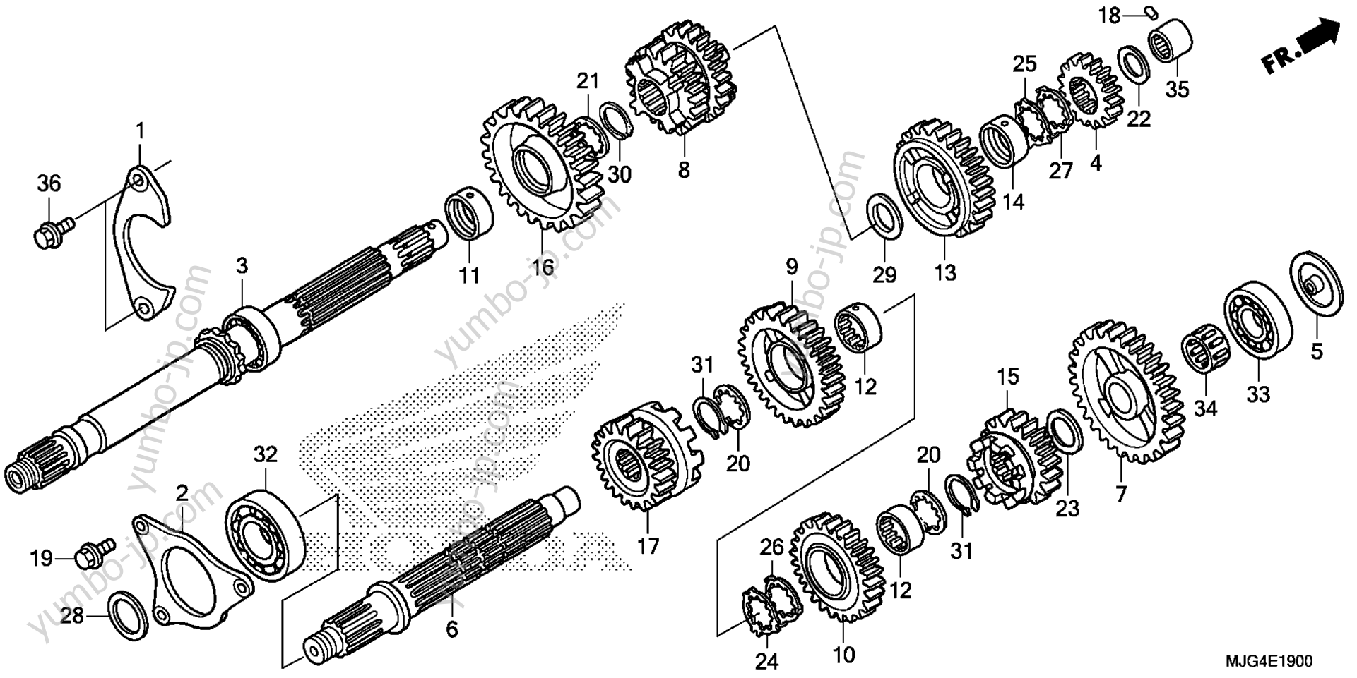 TRANSMISSION для мотоциклов HONDA GL1800BD 2AC 2013 г.