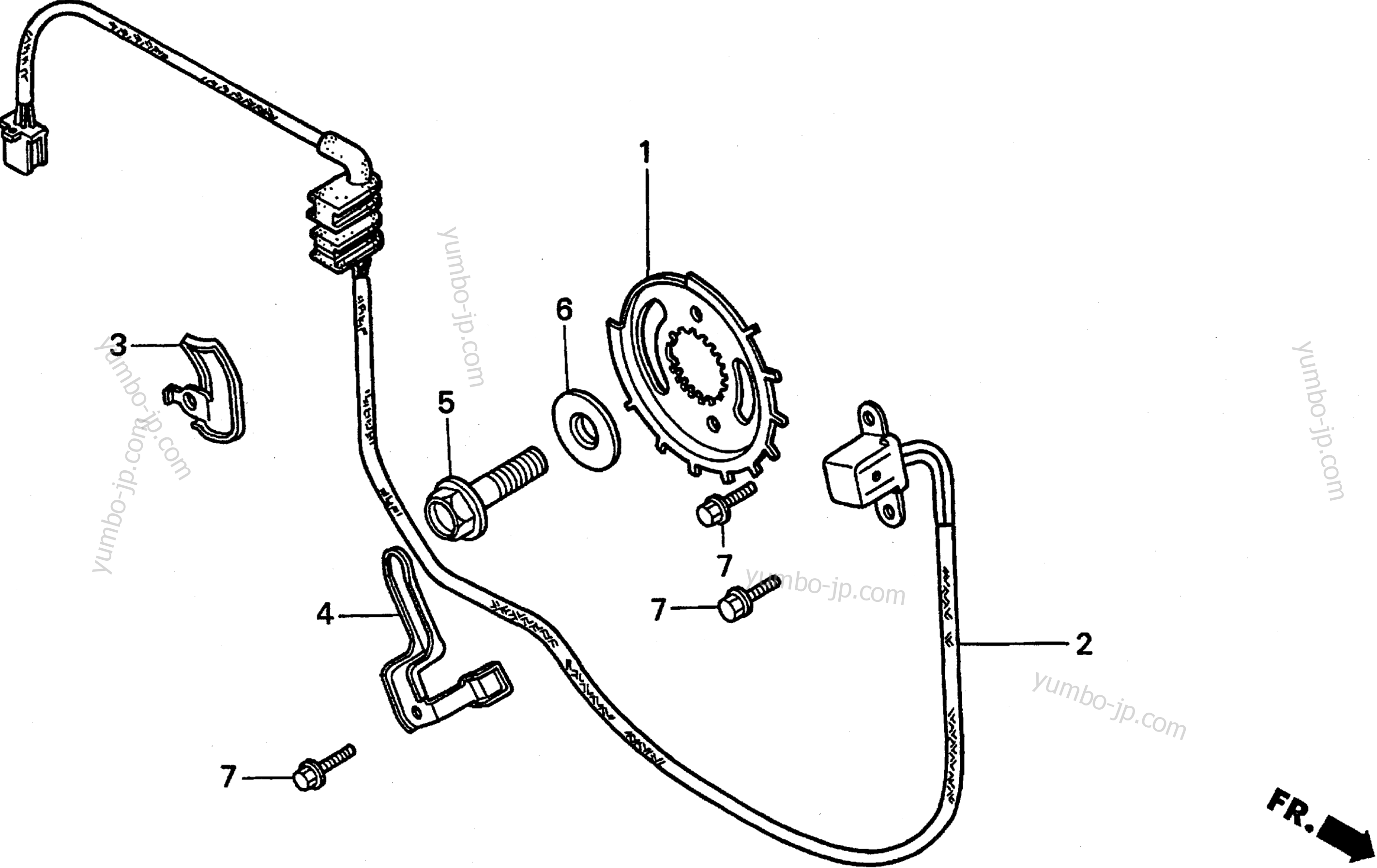 IGNITION PULSE GENERATOR for motorcycles HONDA VT1100D2 A 1999 year